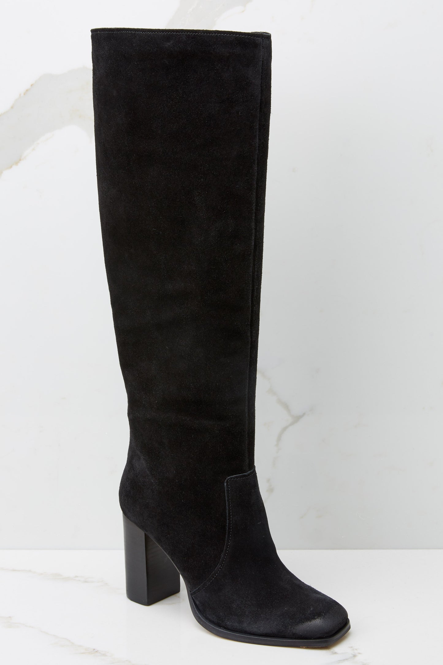 Nekita Black Suede Boots