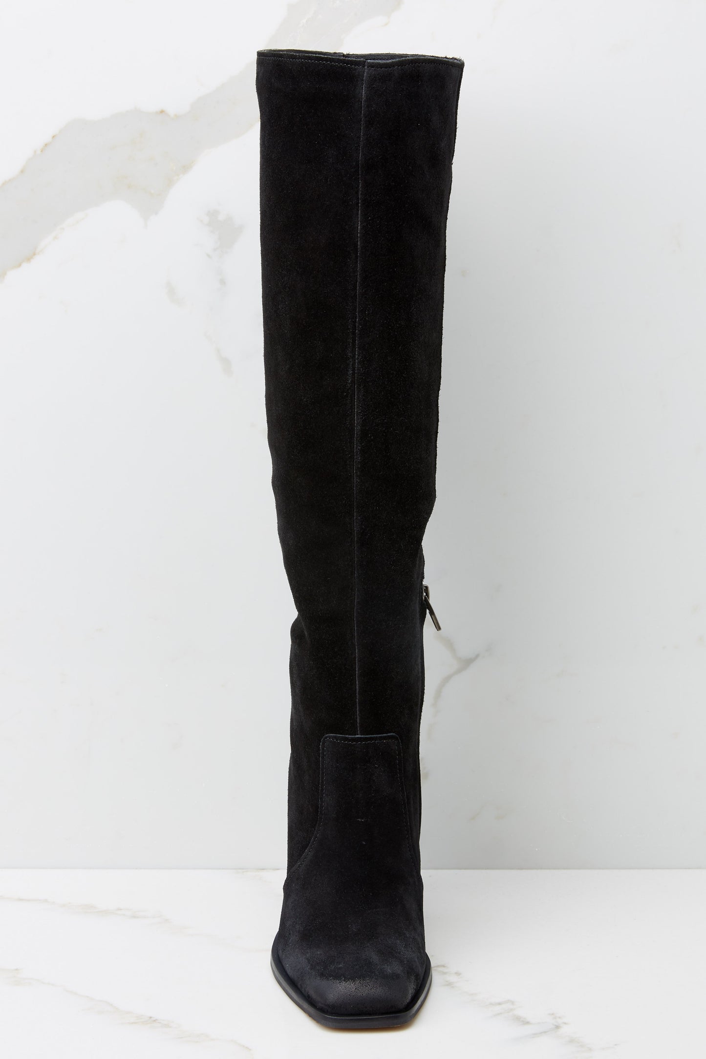 Nekita Black Suede Boots
