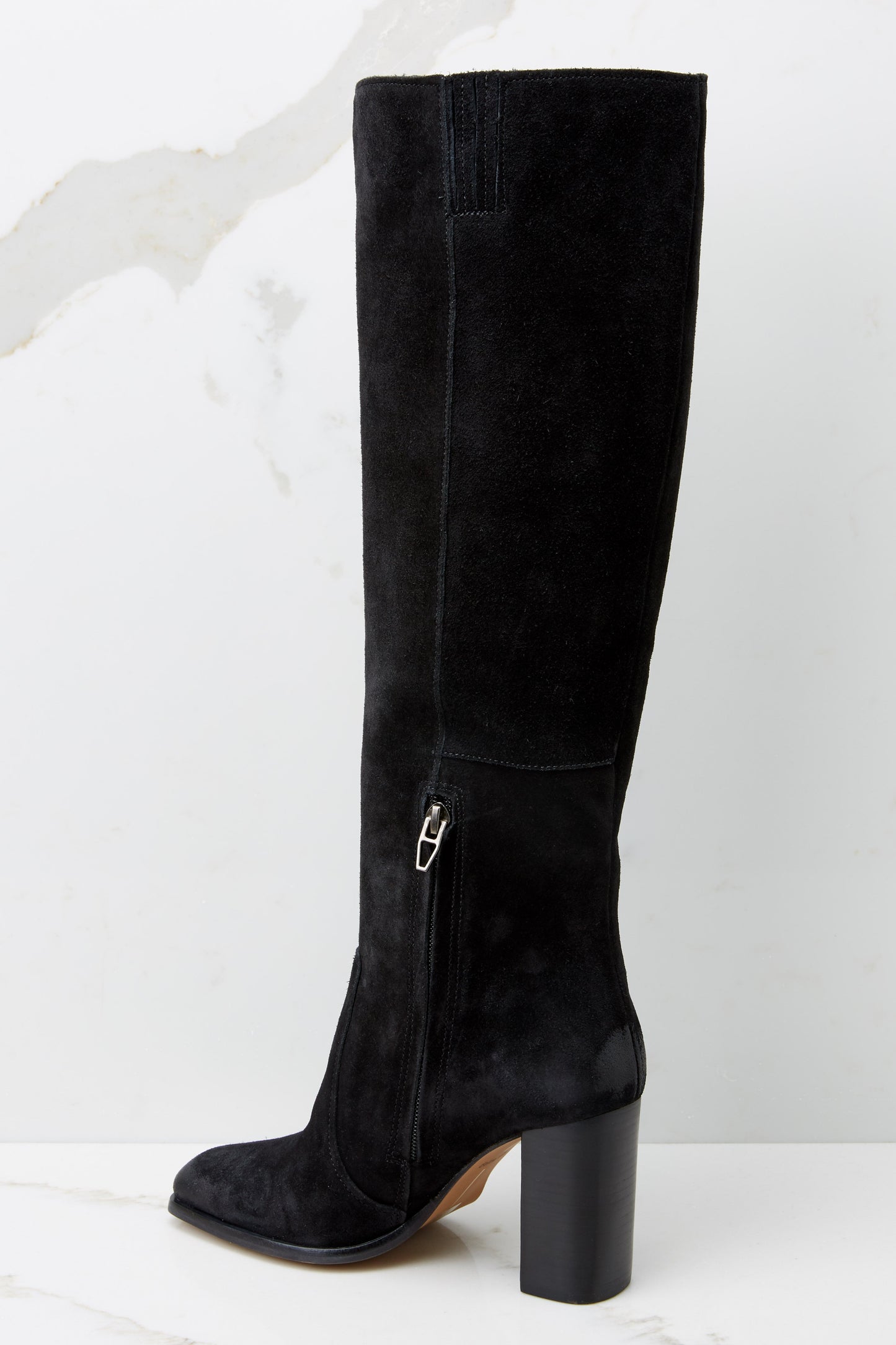 Nekita Black Suede Boots