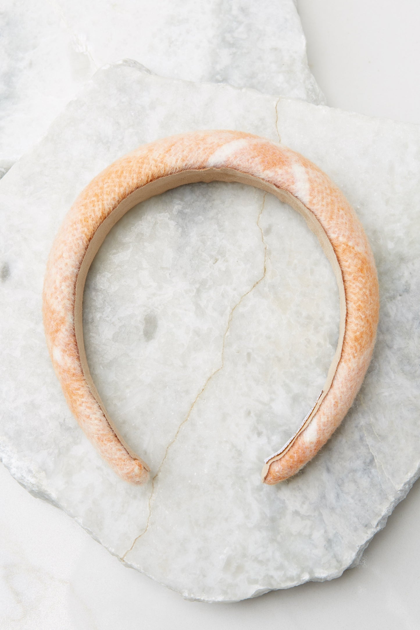 So Chic Apricot Plaid Headband