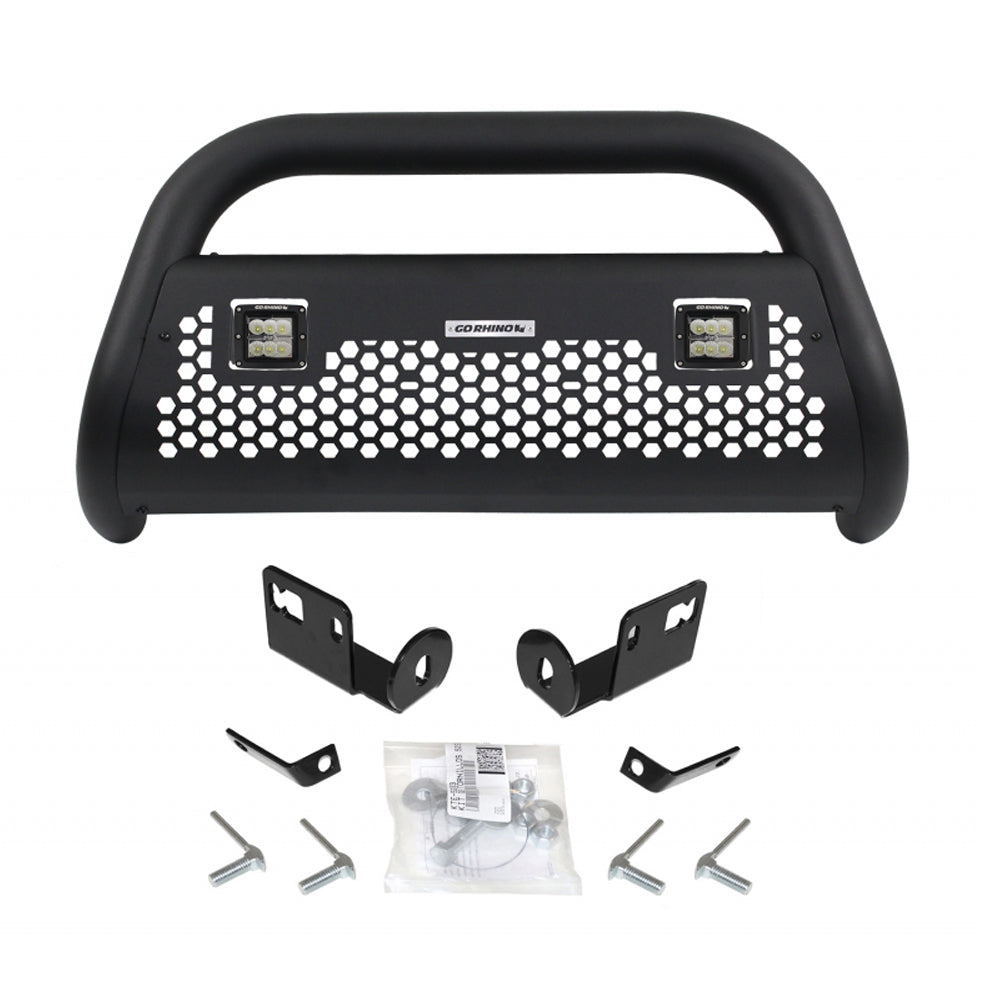 Go Rhino 16+ Toyota Tacoma RC2 LR Complete Kit-3in. L.E.D. Cube Lights-Tex Blk (gor55542LT)