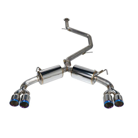 Remark 2019+ Toyota Corolla Hatchback Quad-Exit Cat-Back Exhaust Burnt Stainless Steel (remRK-C4063T-01P)