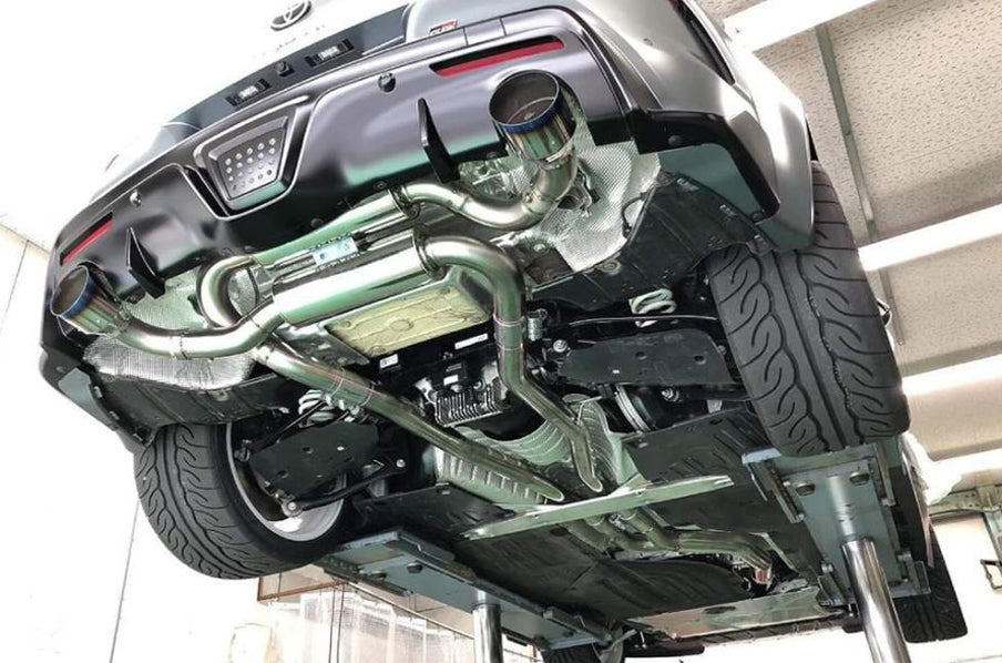 HKS 2020+ Toyota GR Supra w/o OPF Dual Muffler Cat-Back System (hks31014-KT001)