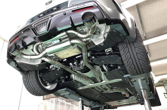 HKS 2020+ Toyota GR Supra w/o OPF Dual Muffler Cat-Back System (hks31014-KT001)
