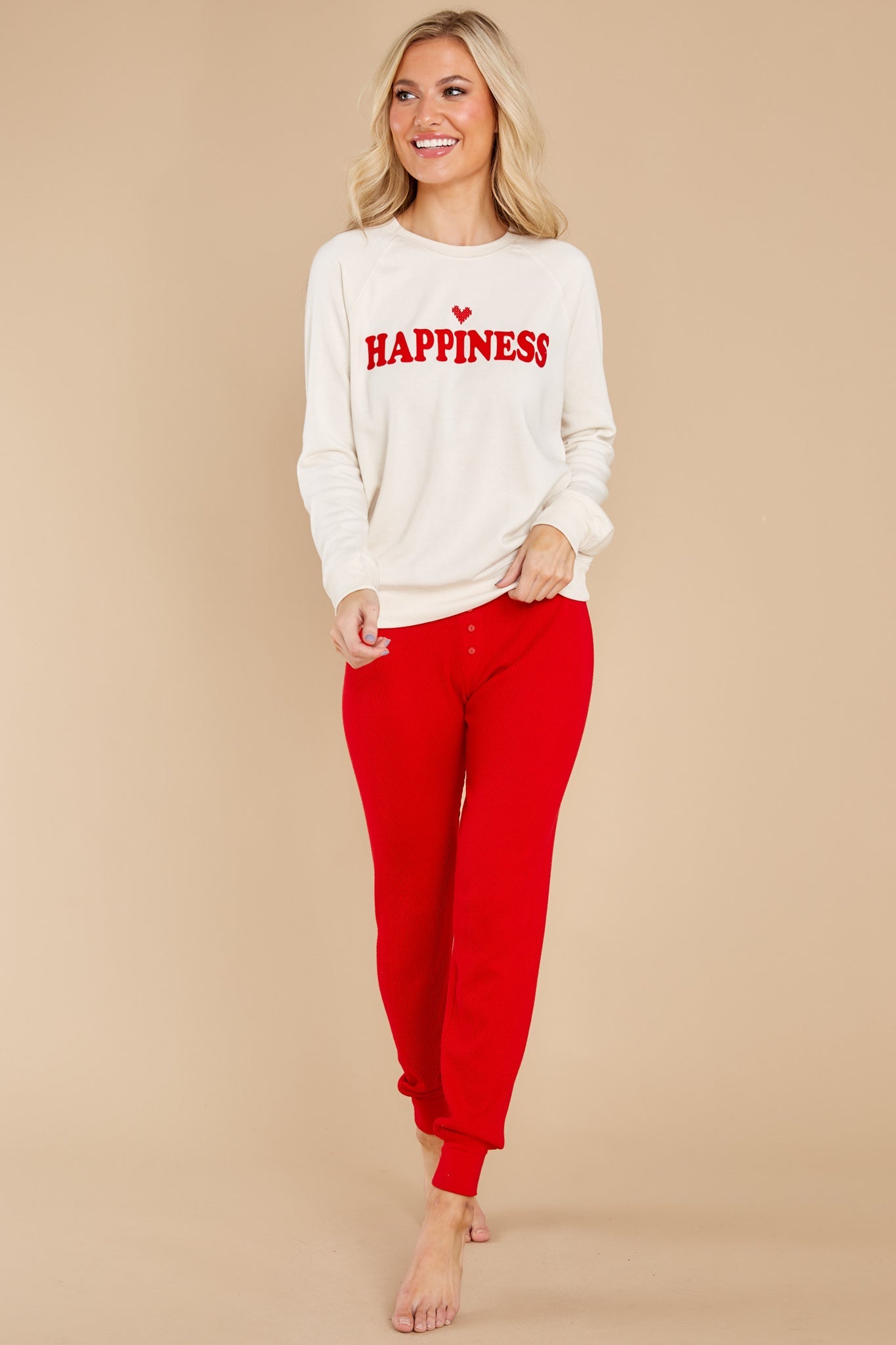 Brighten The Night Red Joggers