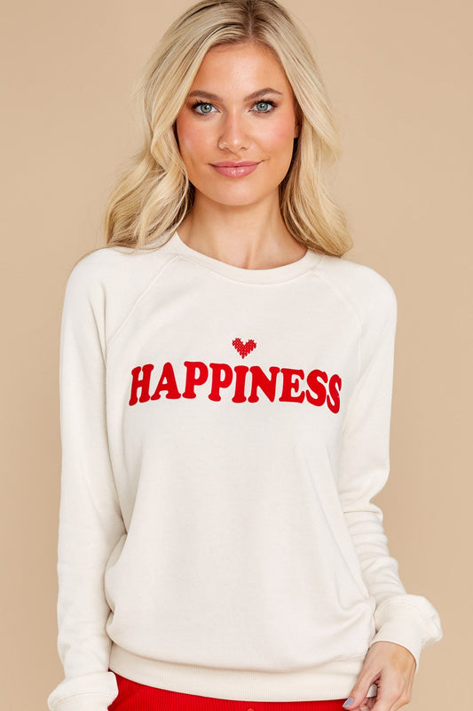 Oh Happy Day Ivory Sweatshirt