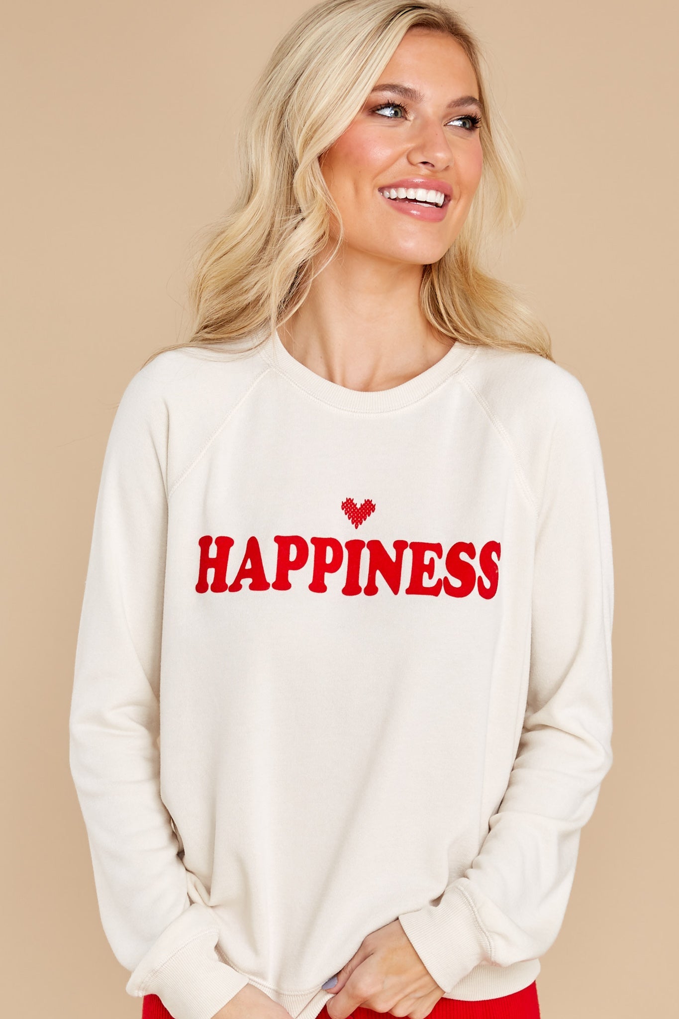 Oh Happy Day Ivory Sweatshirt