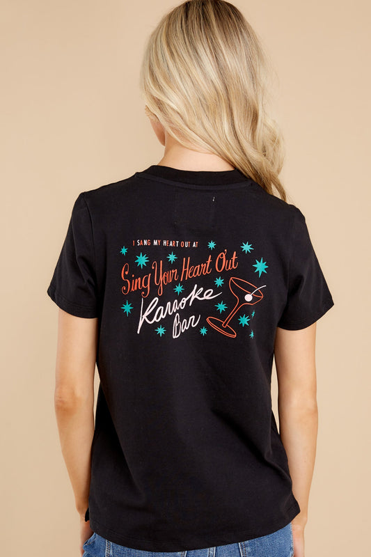 Sing Your Heart Out True Black Retro Tee