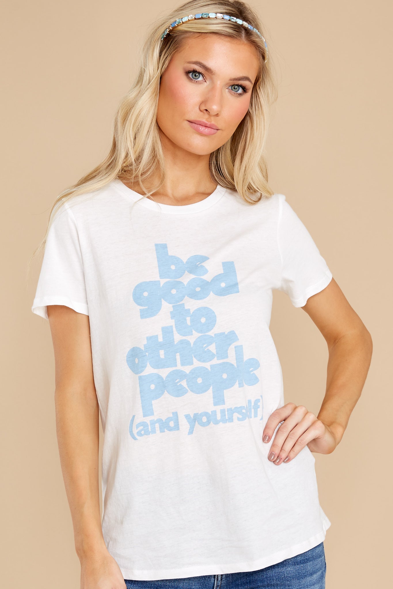 Be Good Ivory Tee