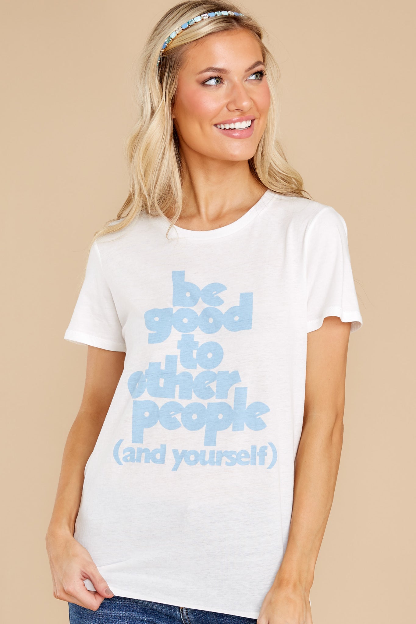 Be Good Ivory Tee