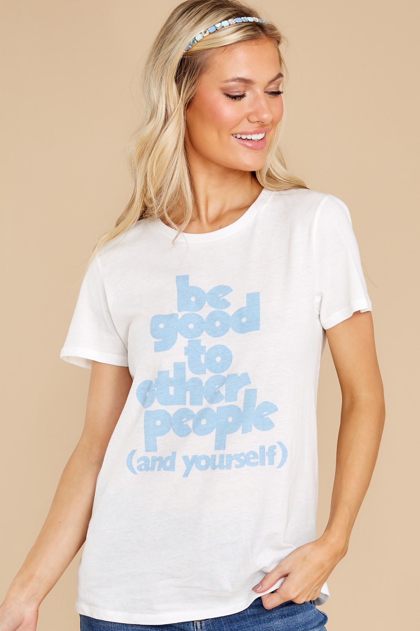 Be Good Ivory Tee