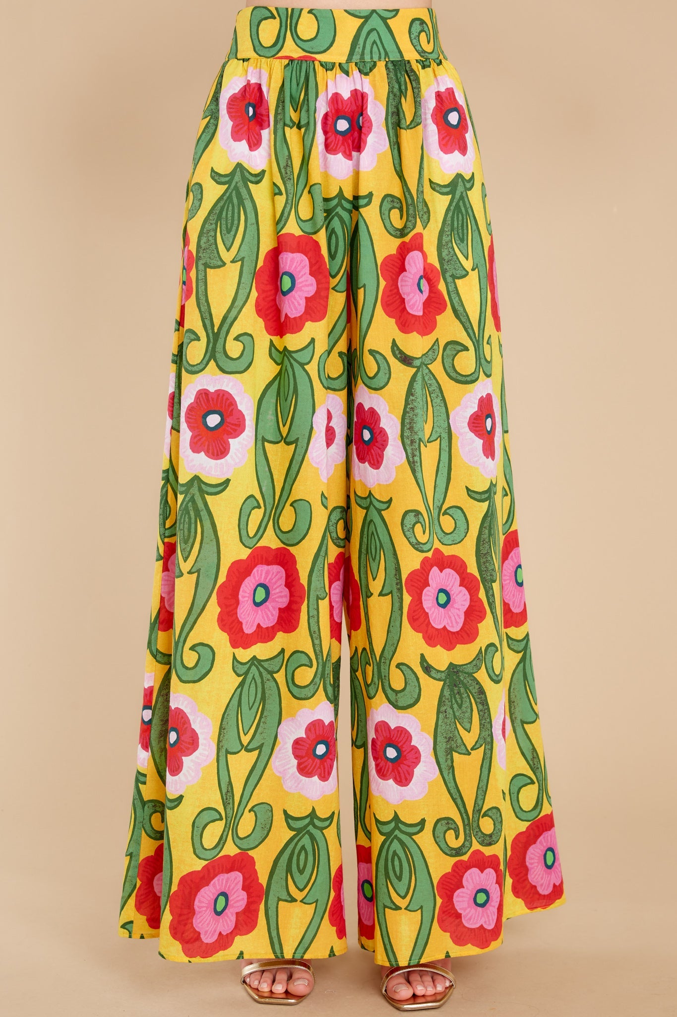 Campana Gladiola Print Pants