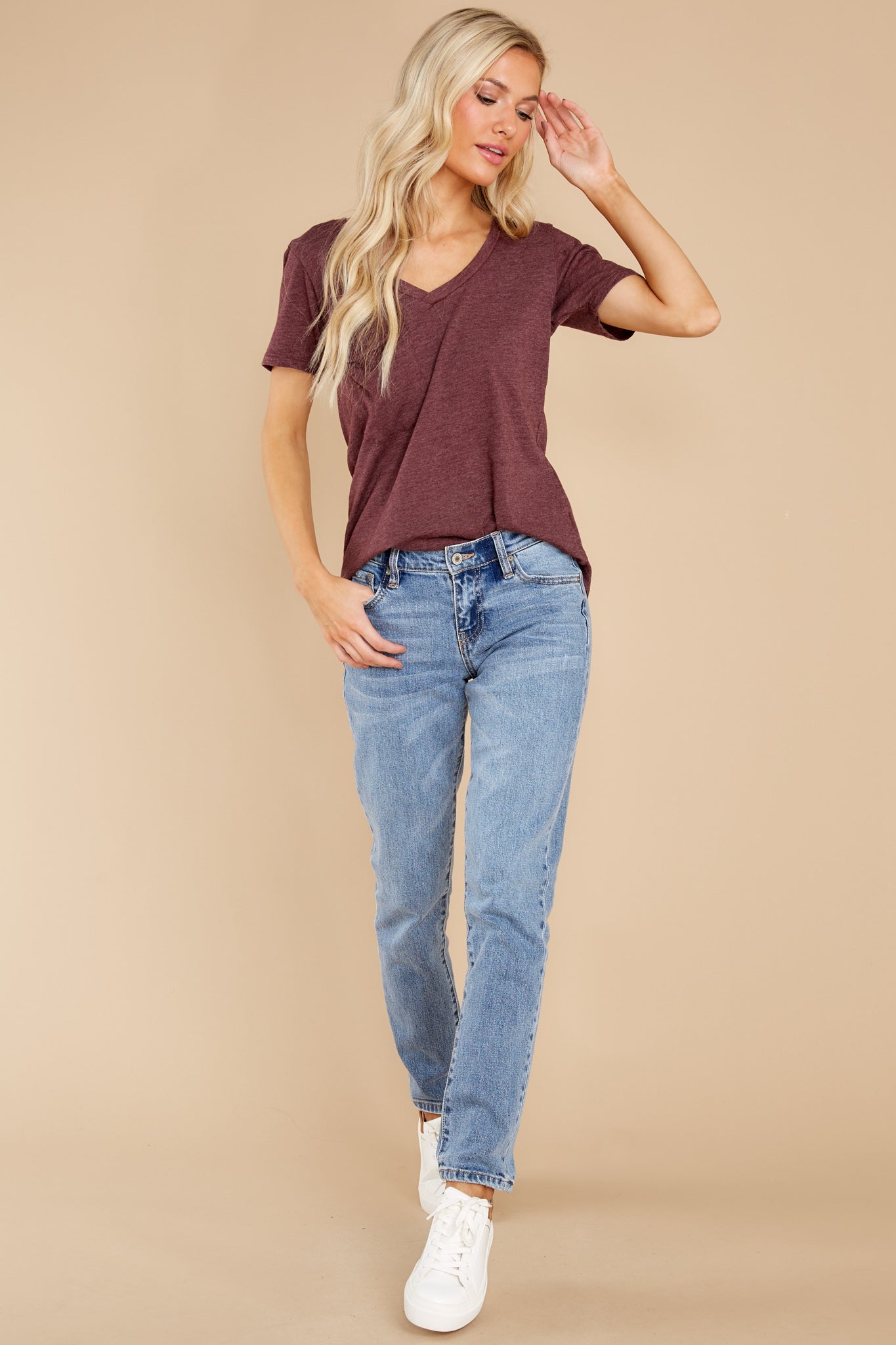 Crimson Pocket Tee