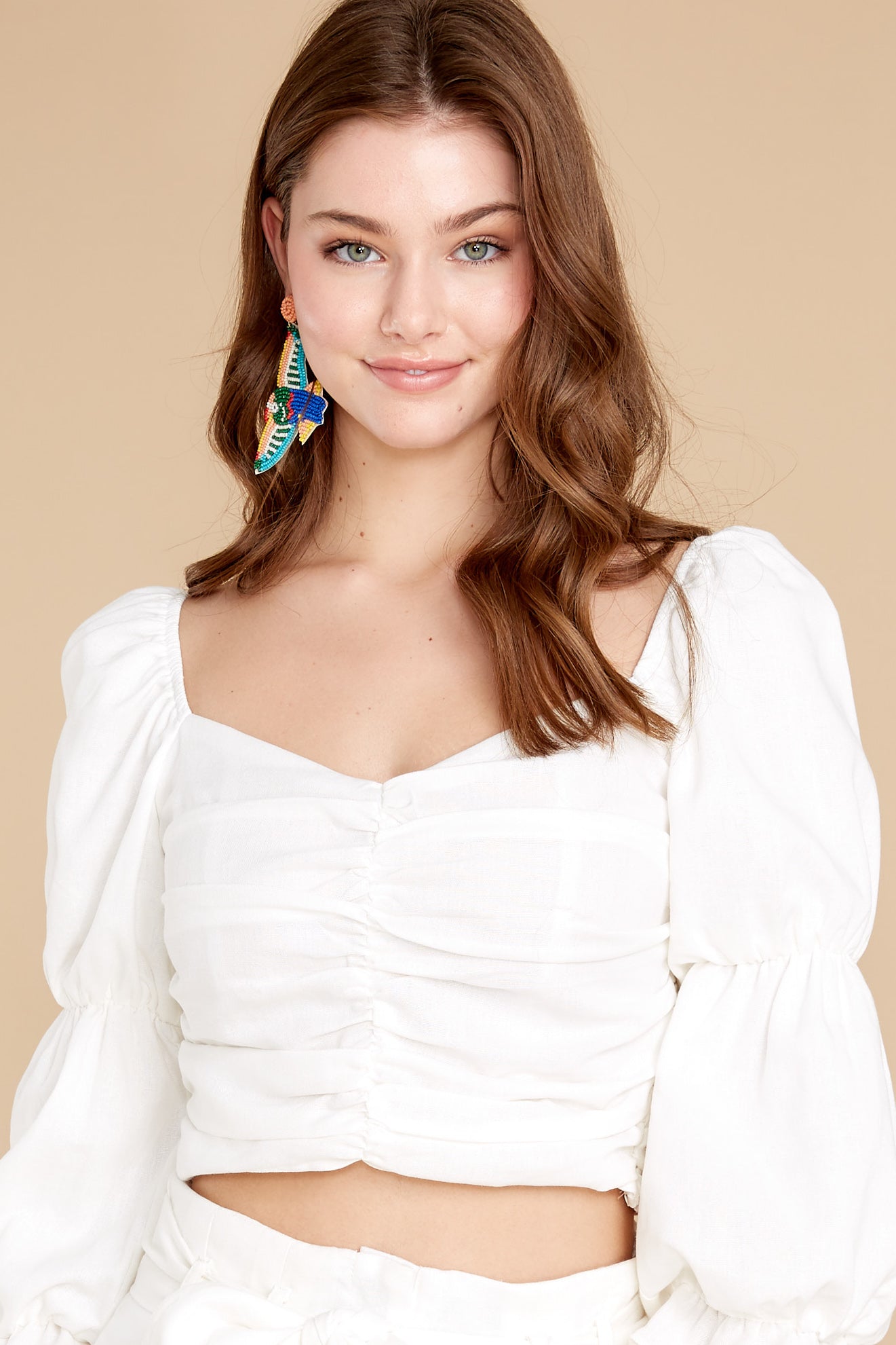 Over The Horizon Off White Top