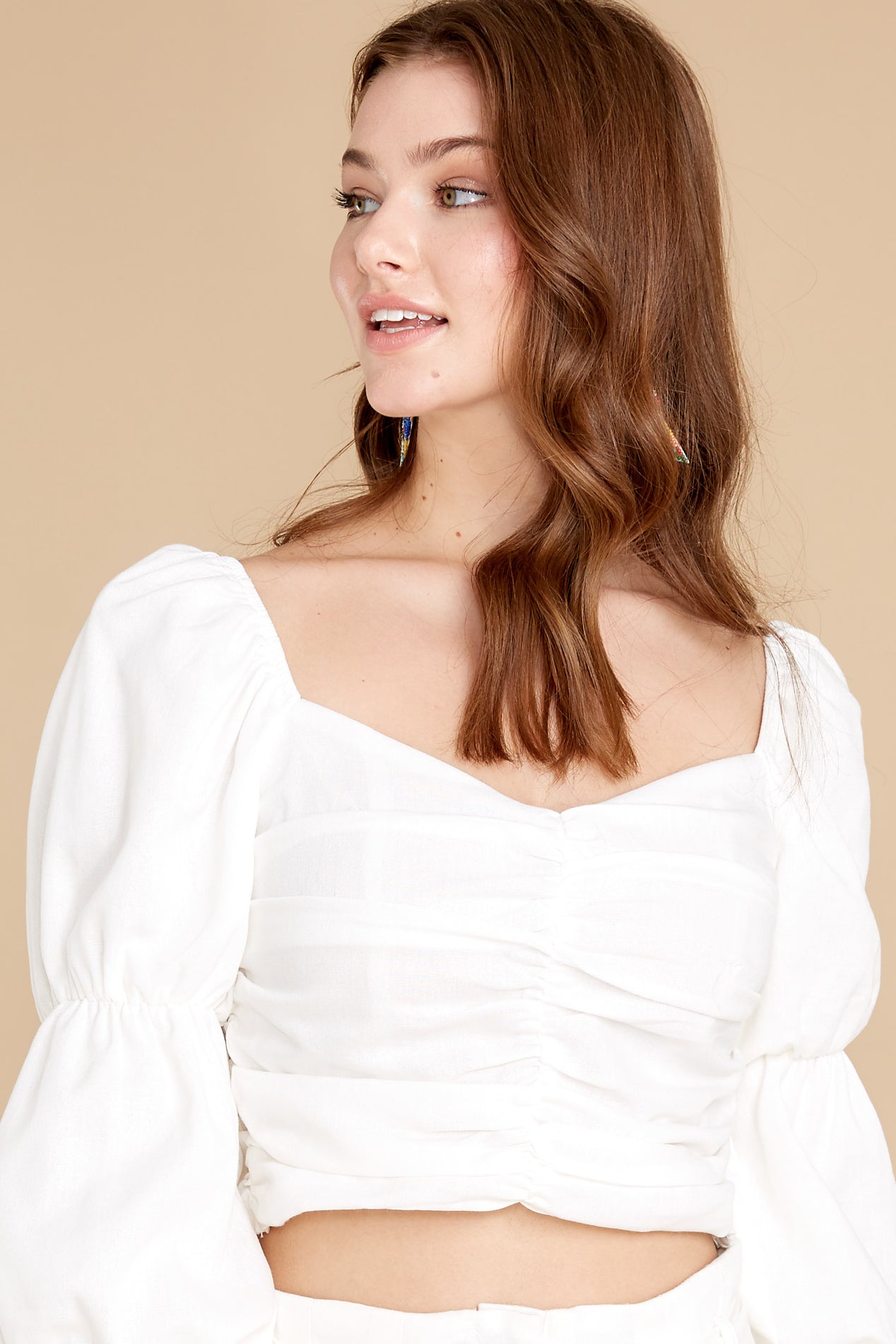 Over The Horizon Off White Top