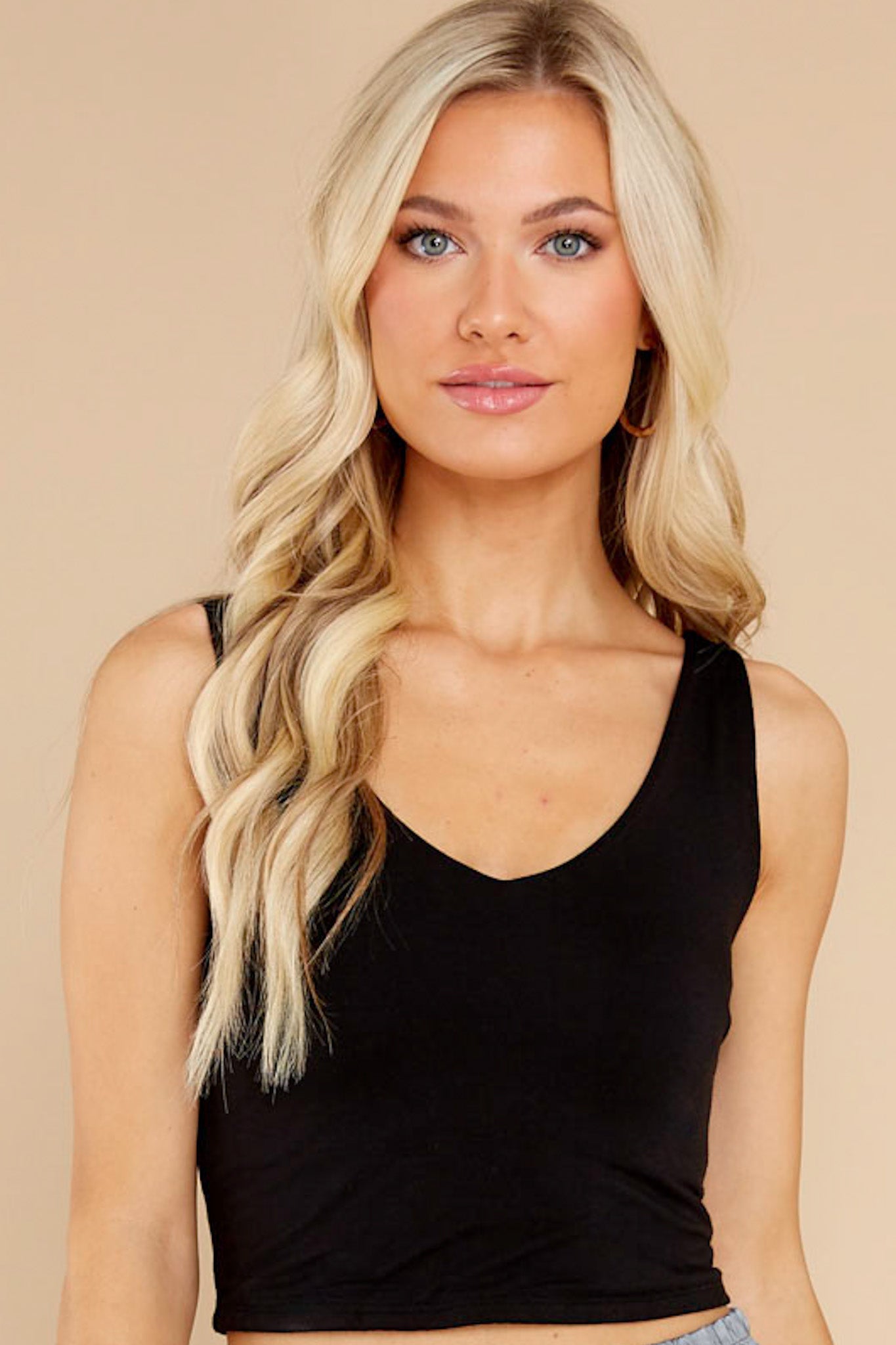 Every Second Together Black Crop Top