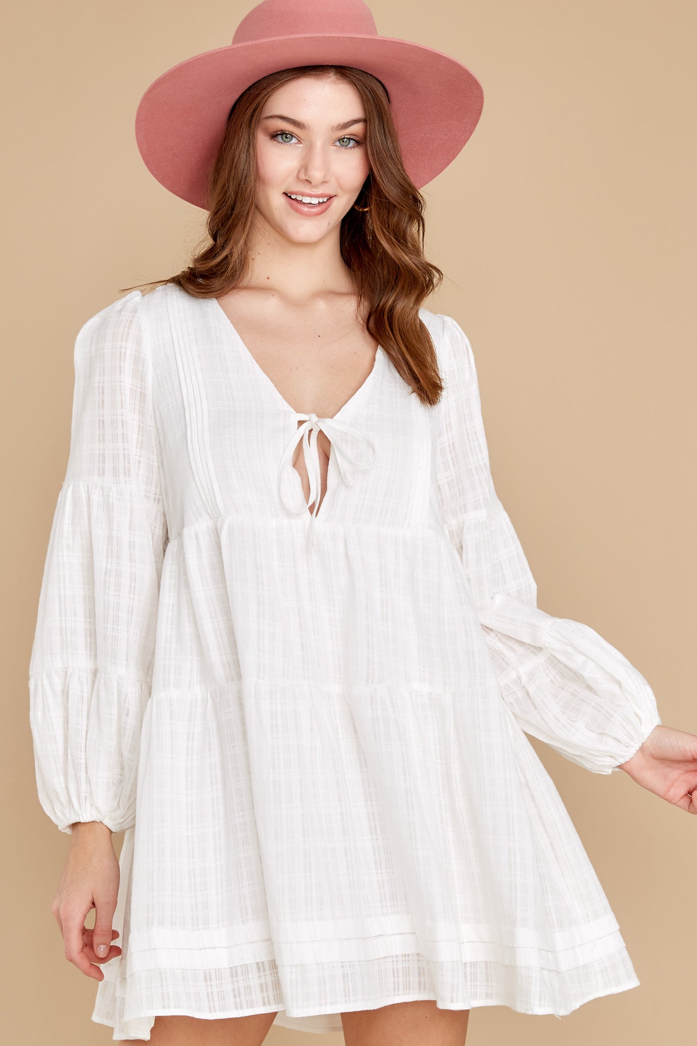 Matisse White Mini Smock