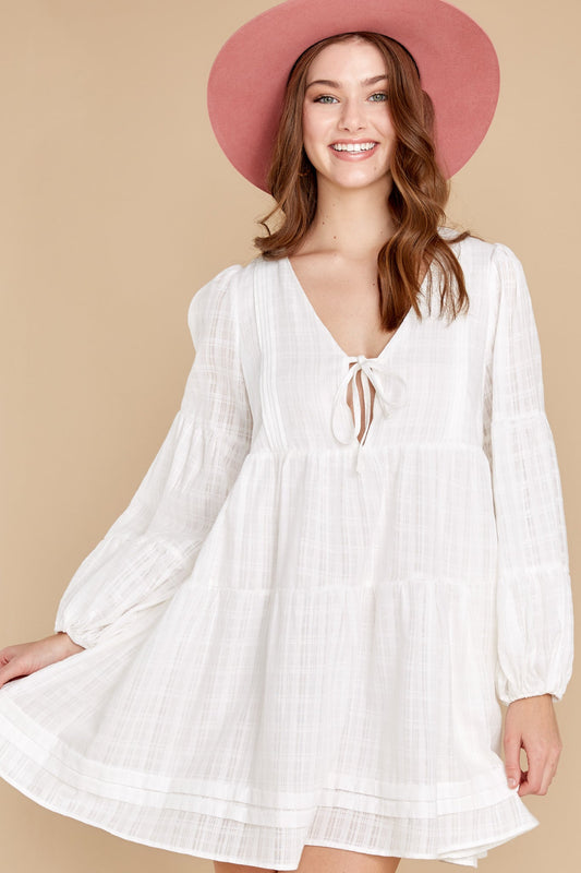 Matisse White Mini Smock