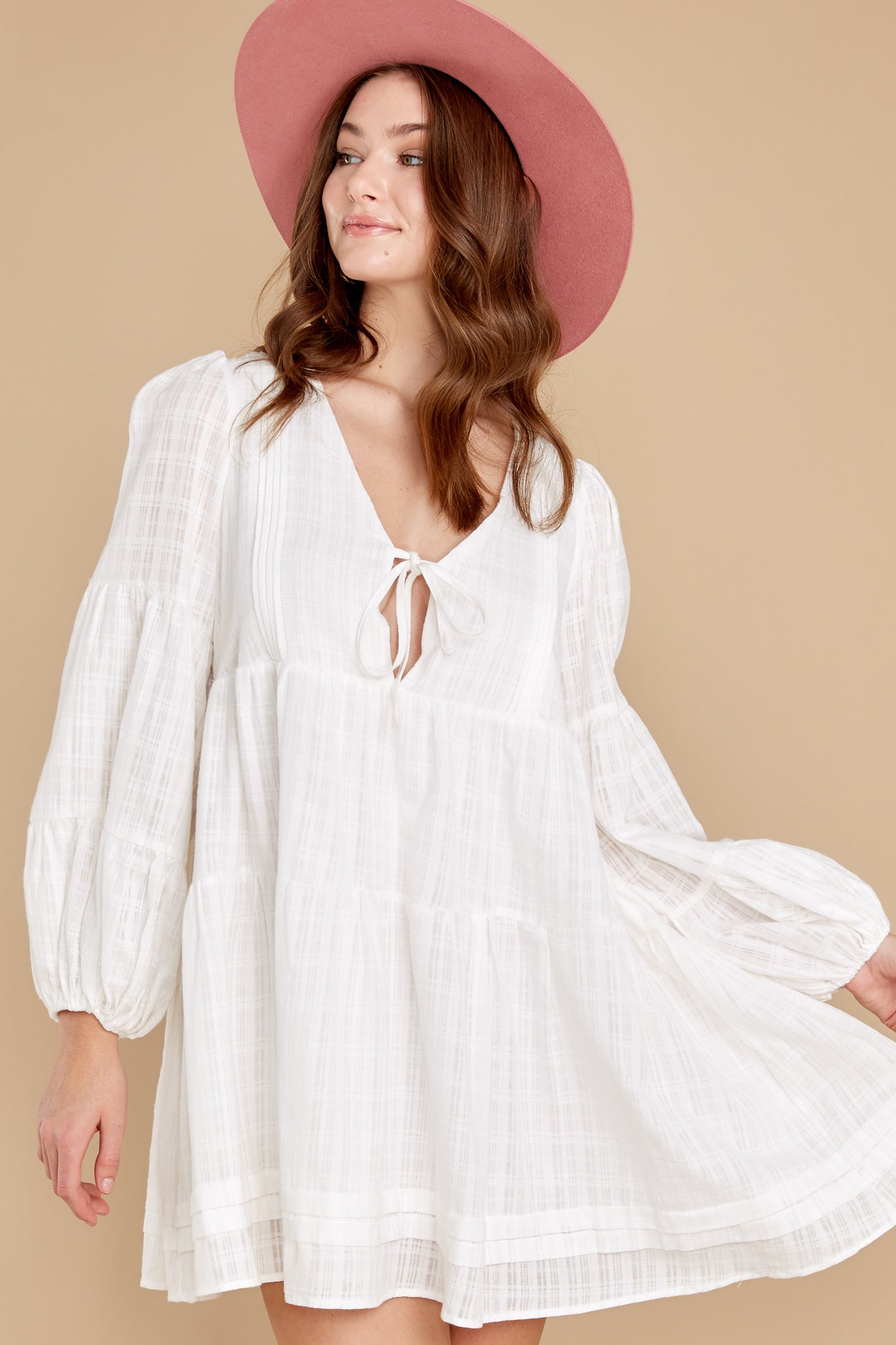 Matisse White Mini Smock