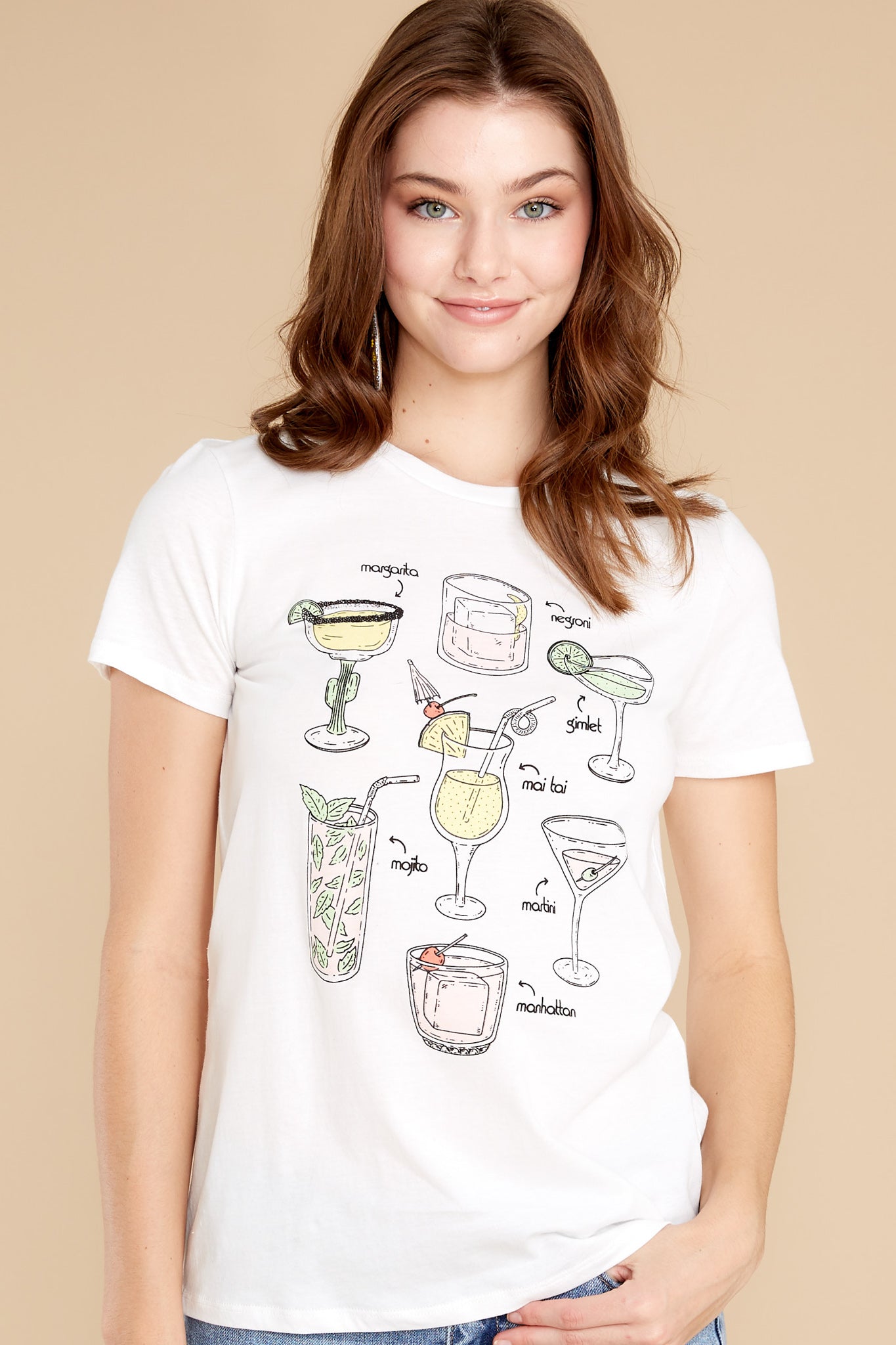 Cocktails Ivory Tee
