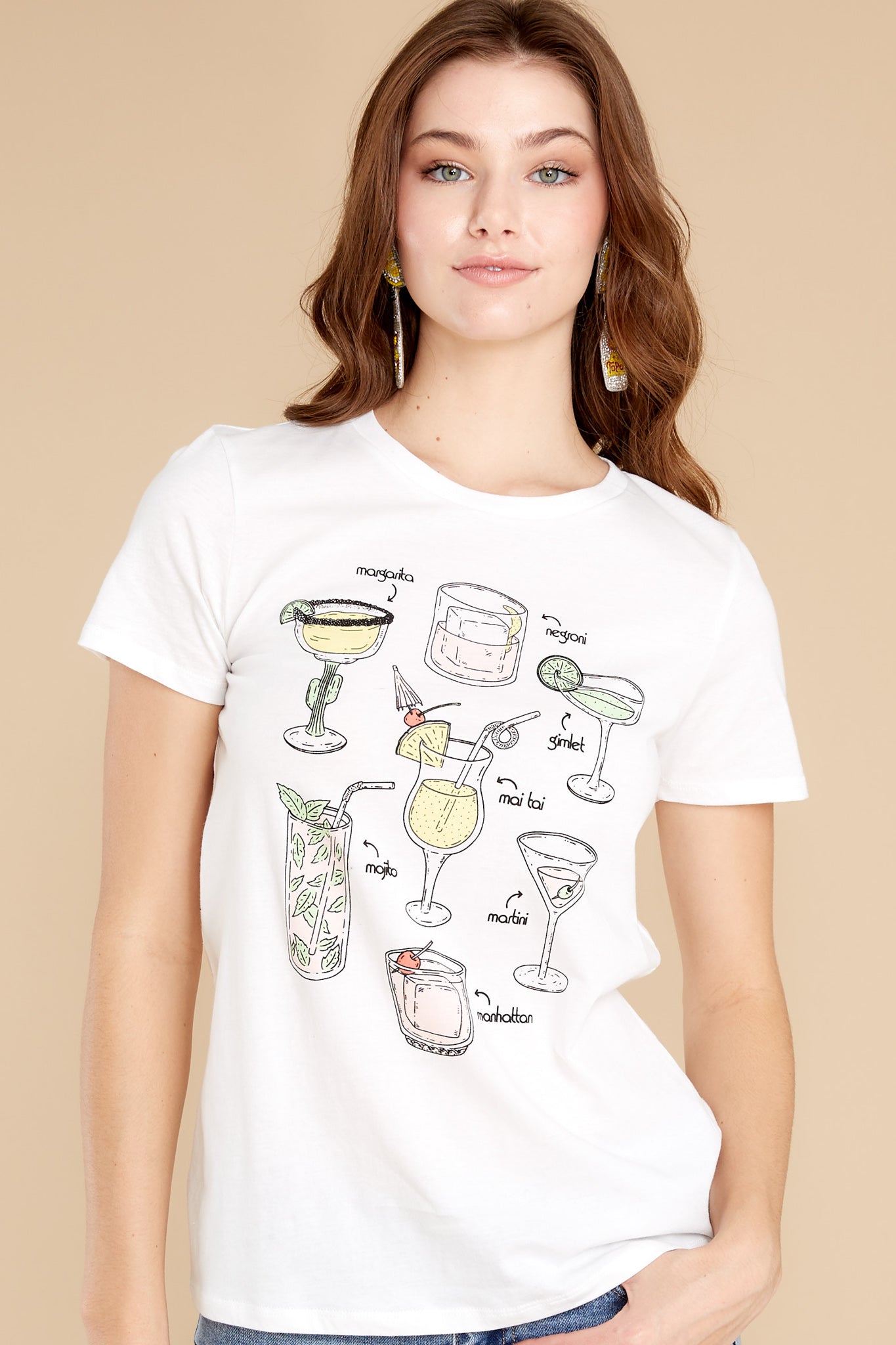 Cocktails Ivory Tee