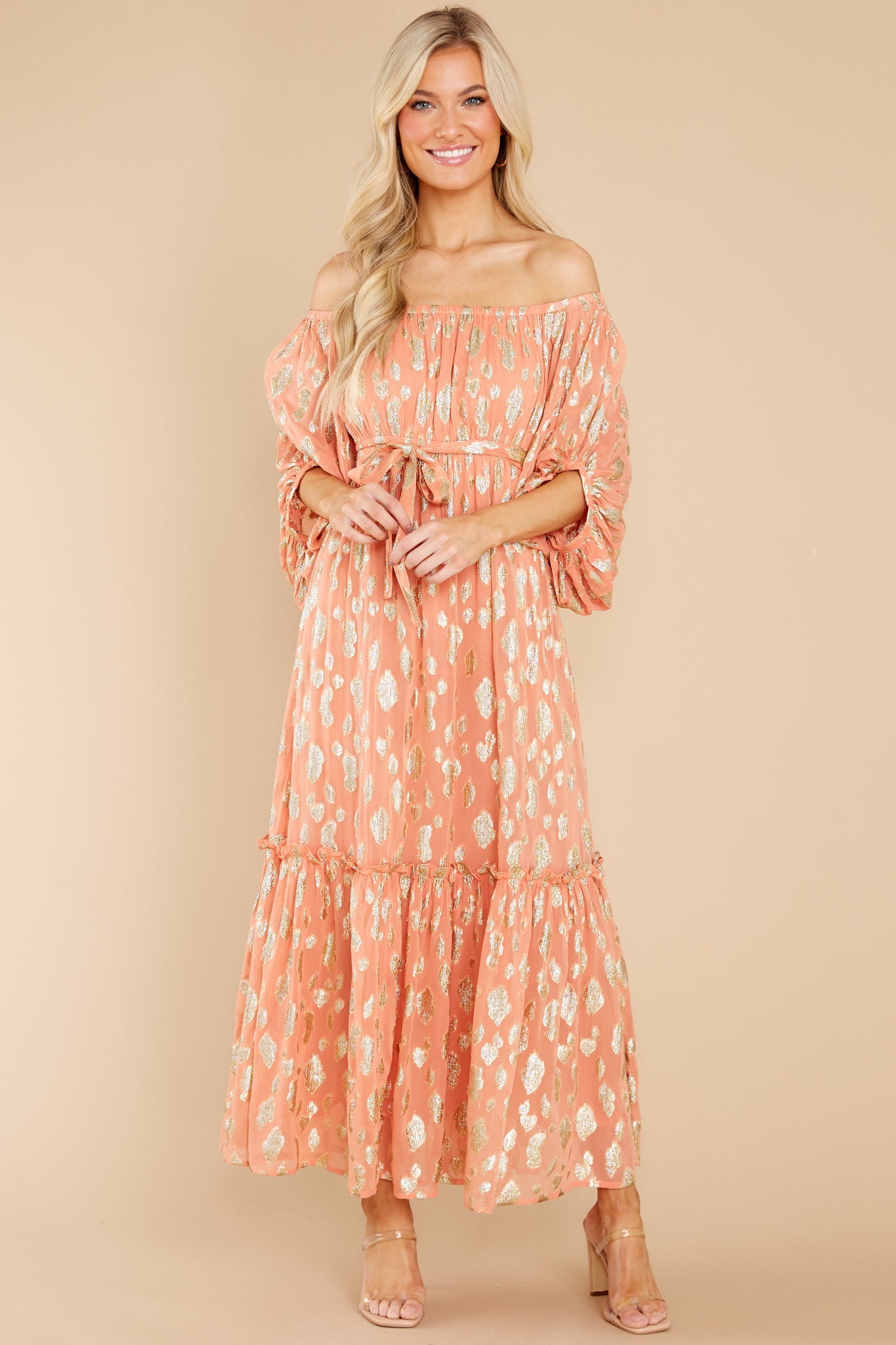 Osiris Ankara Terracotta Long Dress