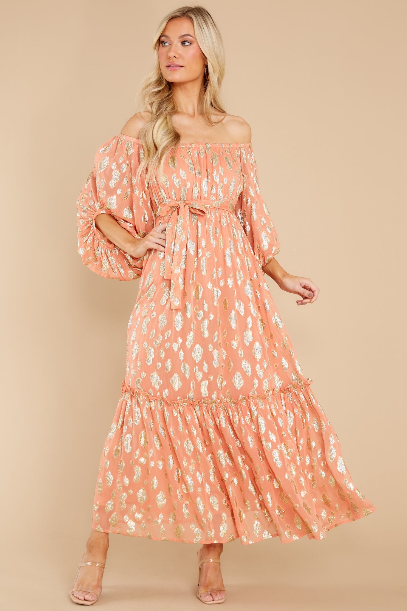 Osiris Ankara Terracotta Long Dress