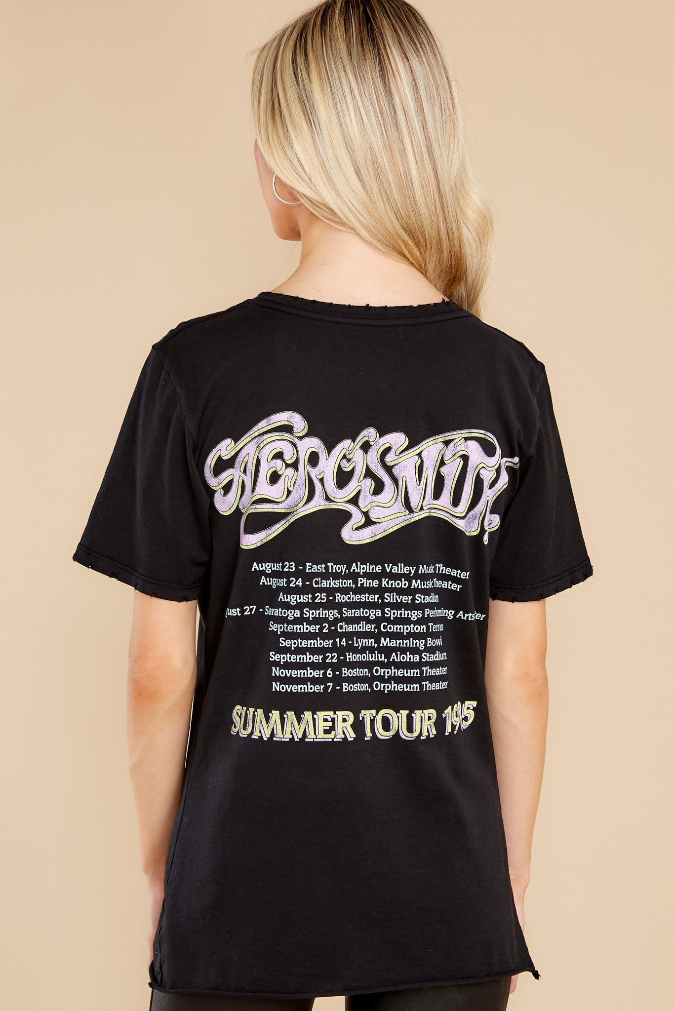 Rocking The Sky Vintage Black Tour Tee