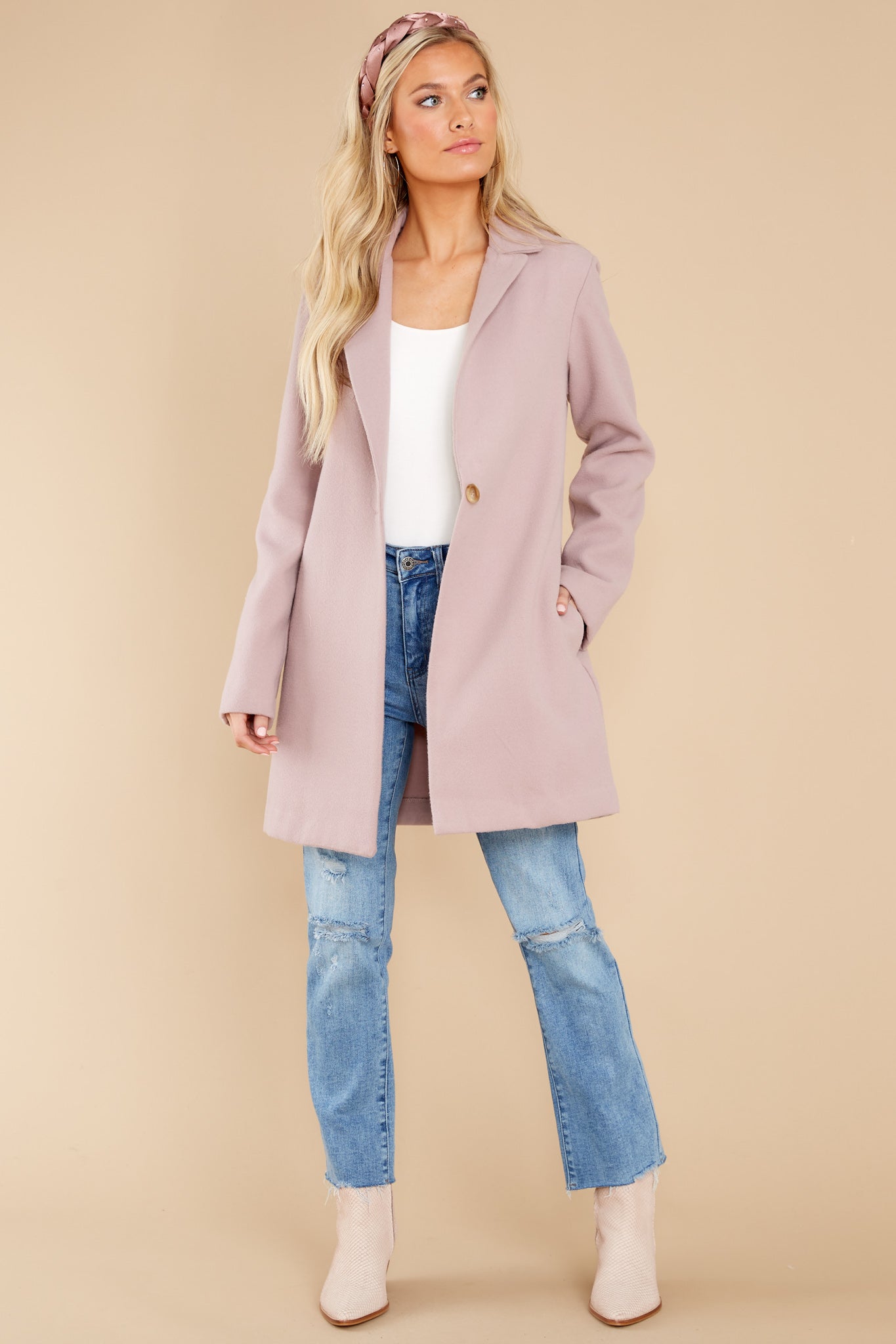 New York Nights Mauve Coat