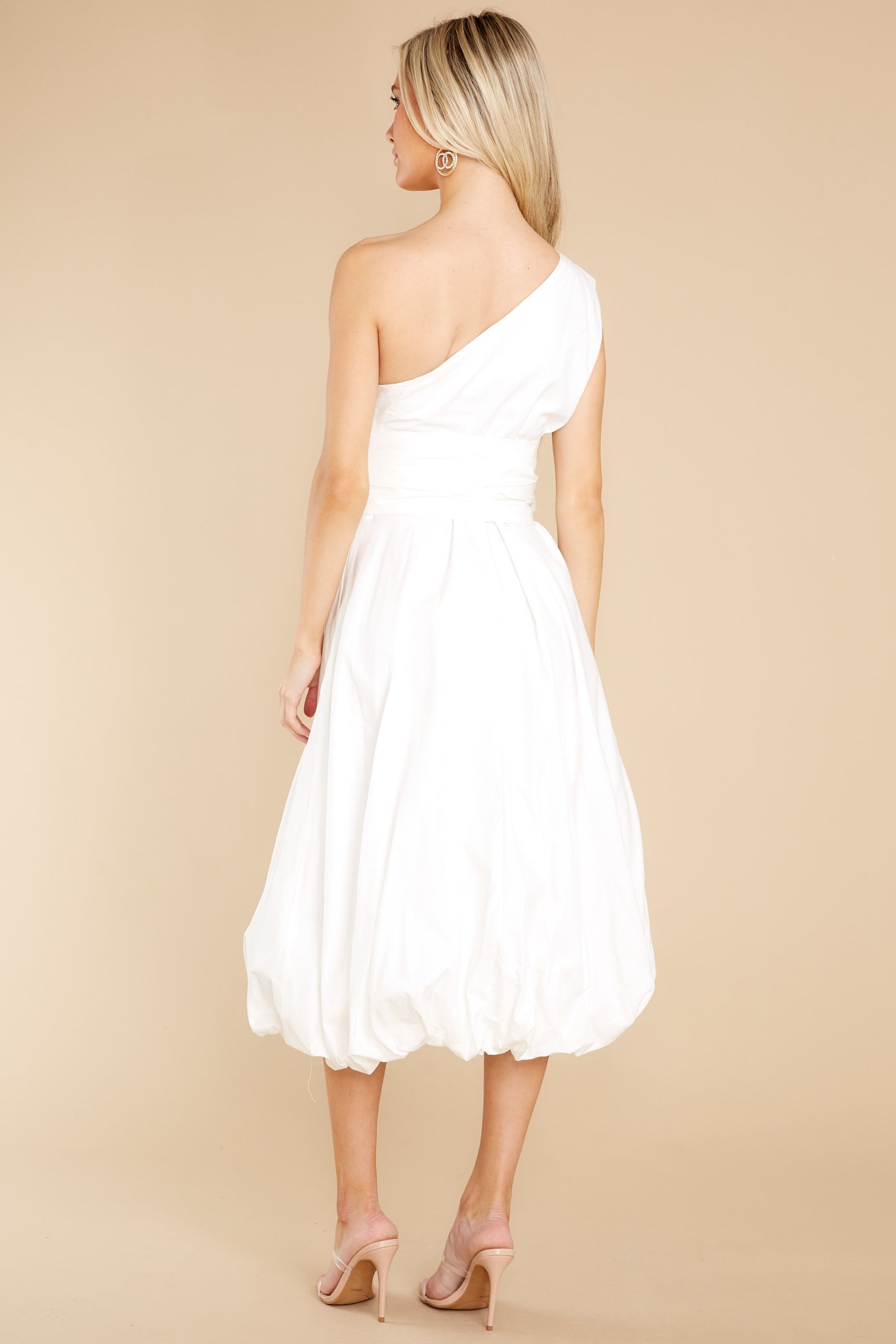 Cheery Times White Midi Dress