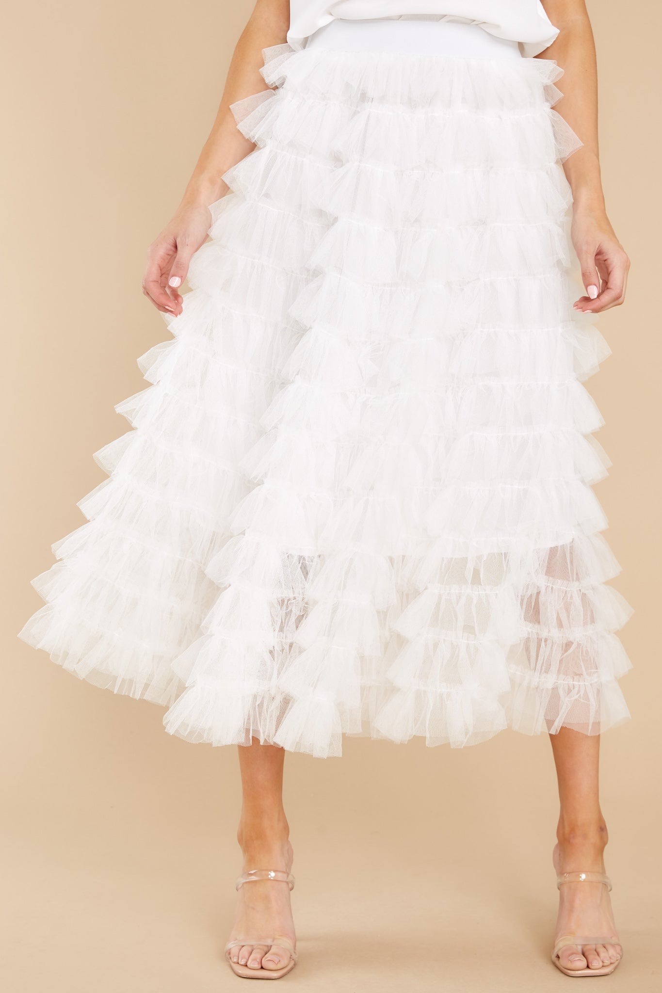 Let's Cha Cha White Skirt