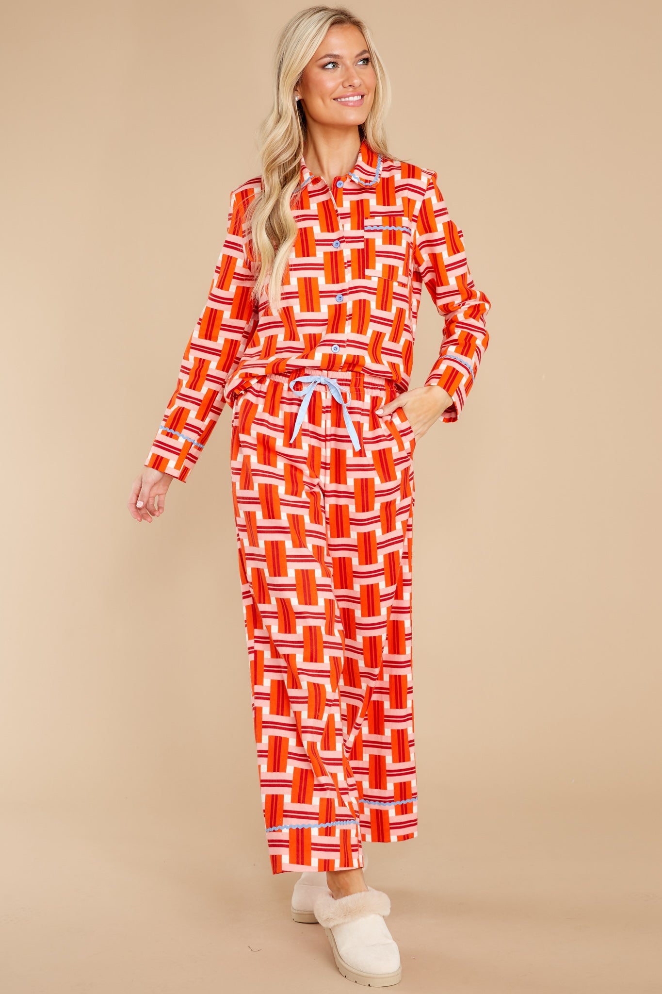 Leisure Basket Plaid Pants