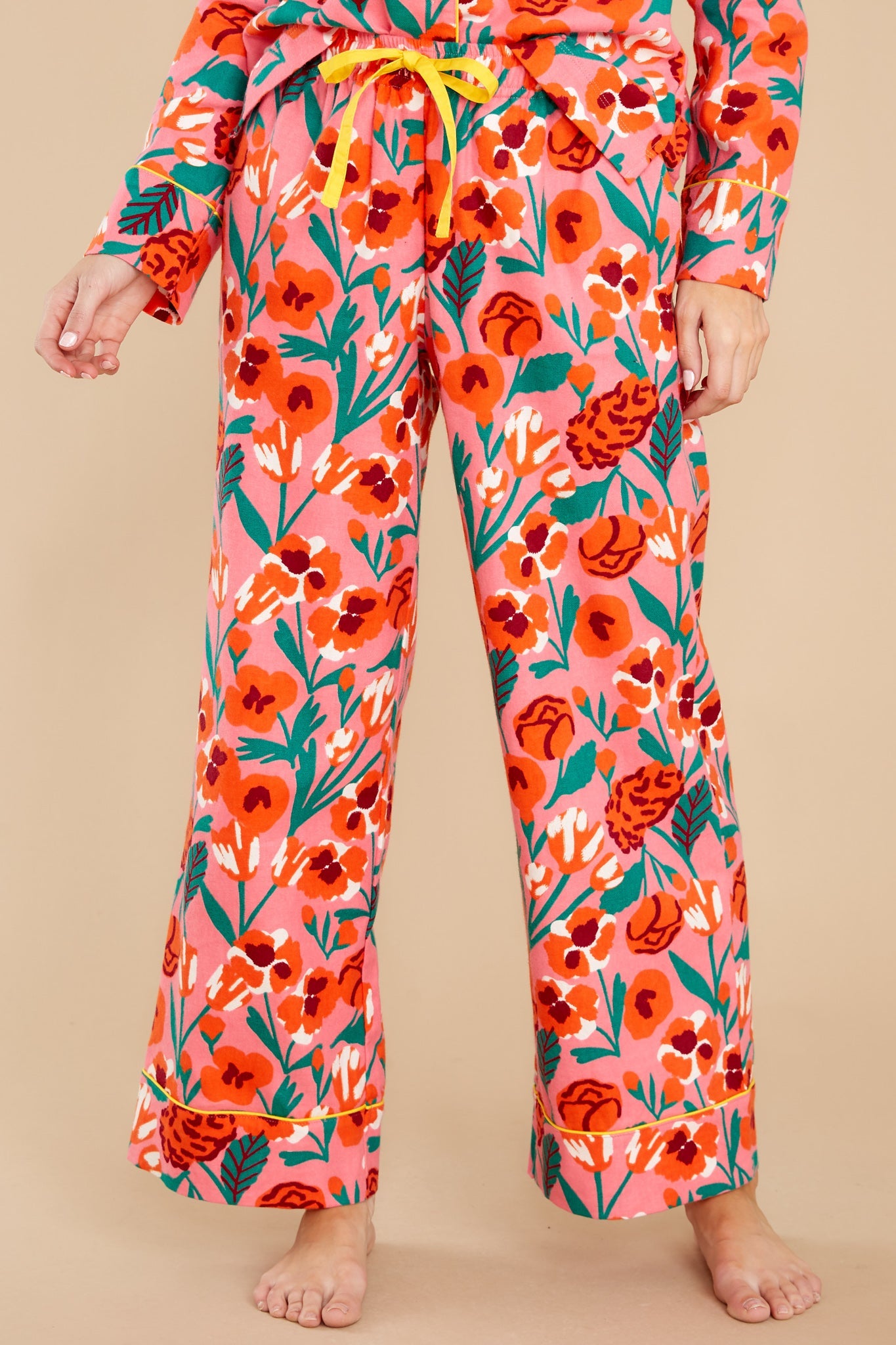 Leisure Pink Las Flores Pants