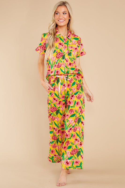 Leisure Honey Las Flores Short Sleeve Shirt