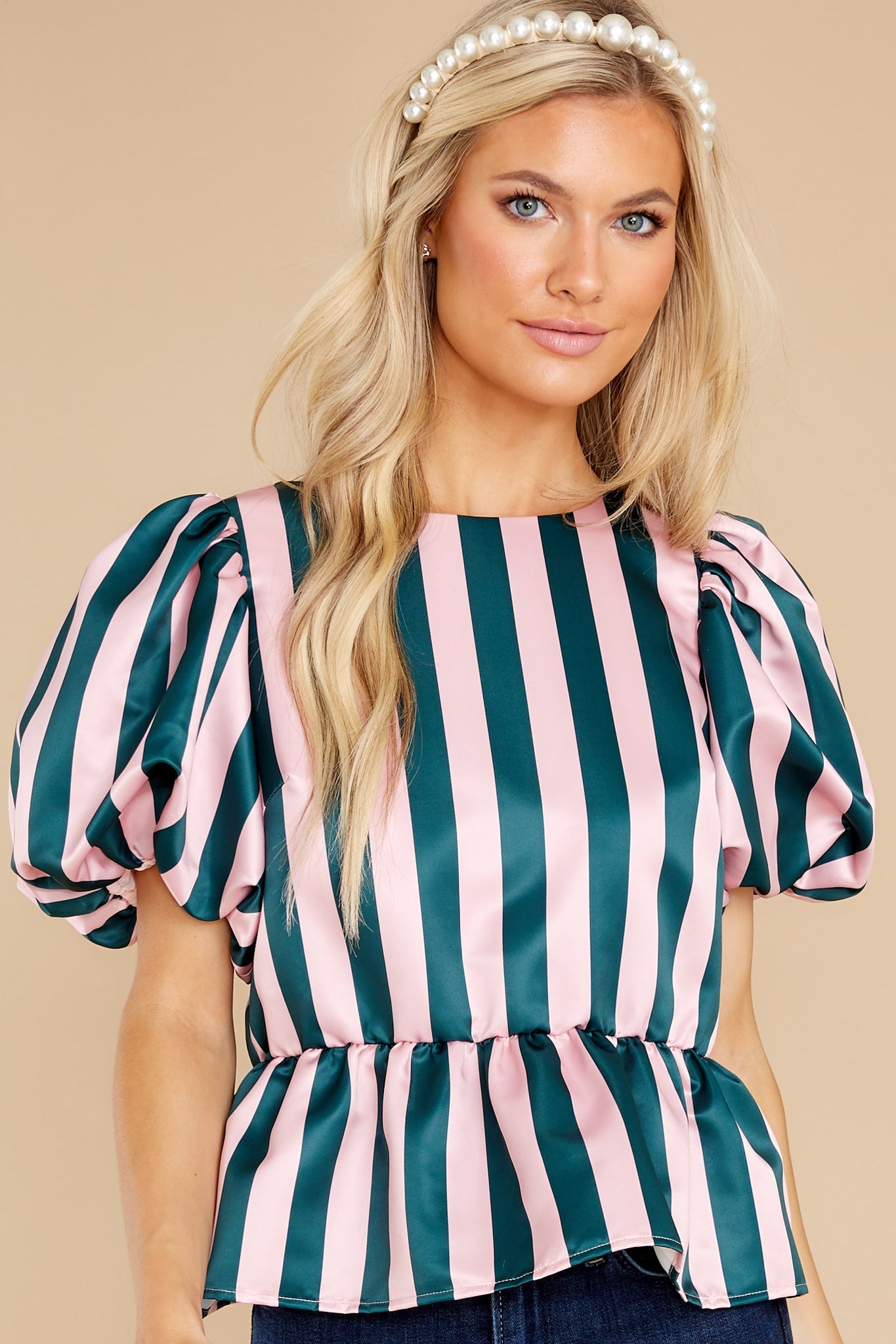 Angela Holiday Stripe Top