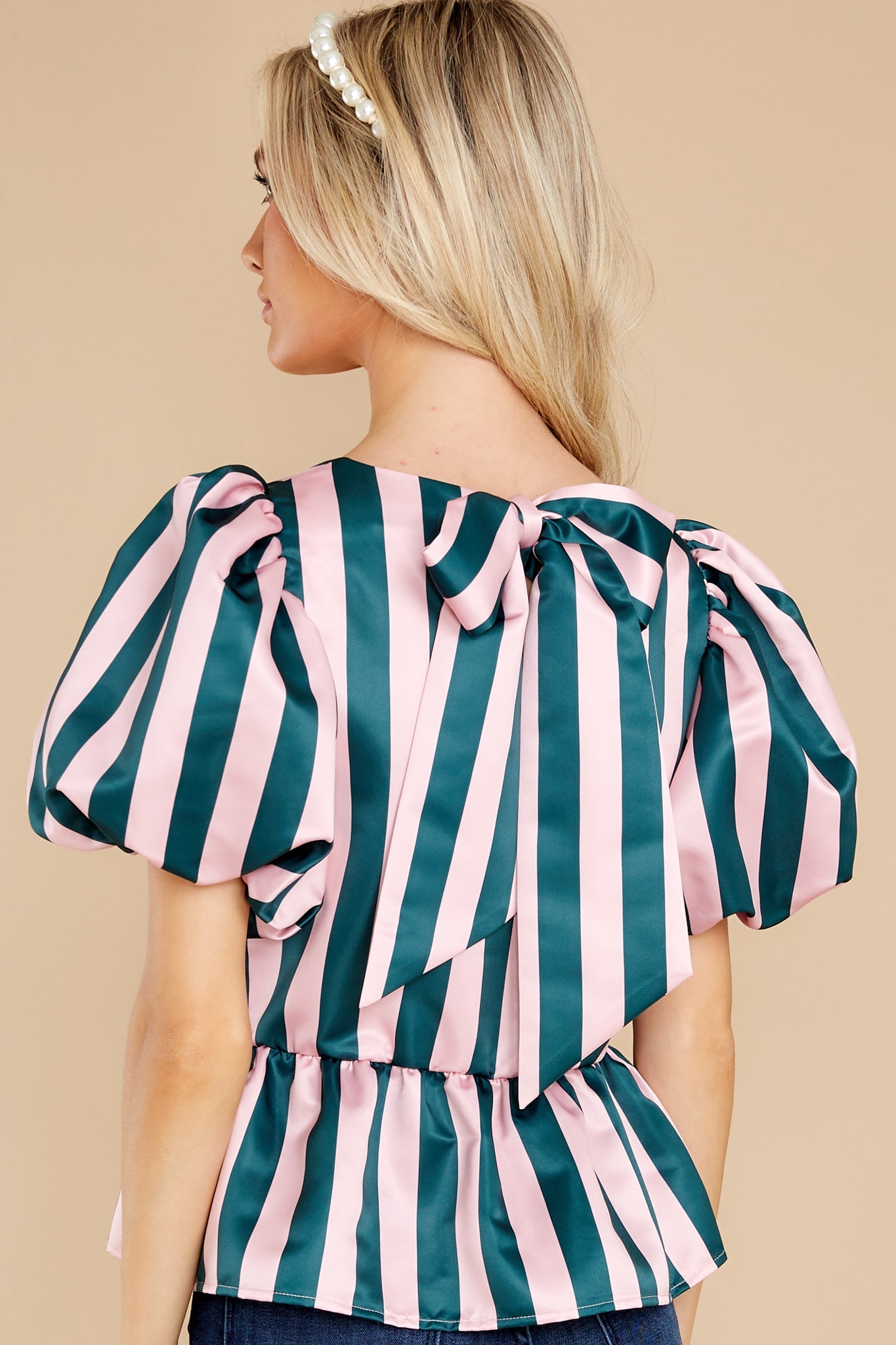 Angela Holiday Stripe Top