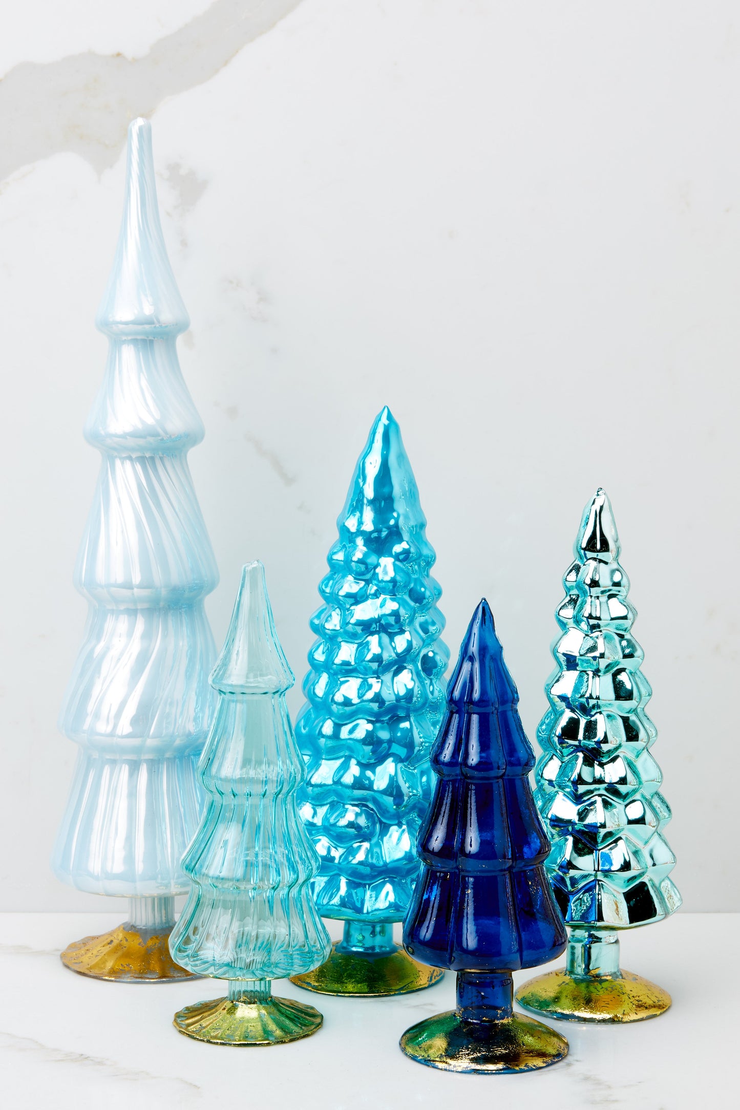 Christmas Cheer Blue Tree Decorative Set