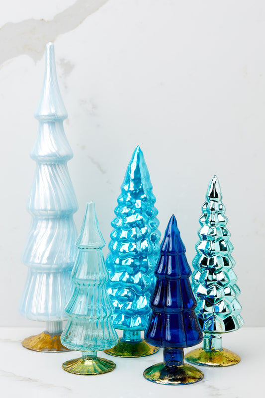 Christmas Cheer Blue Tree Decorative Set
