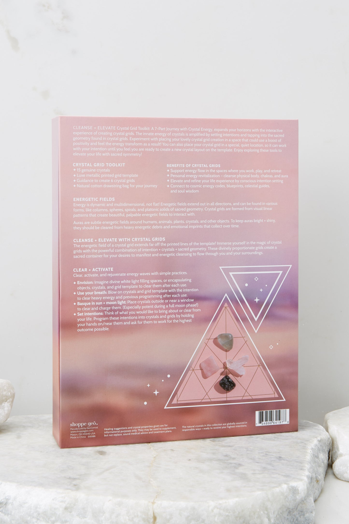 Cleanse + Elevate Crystal Grid Toolkit