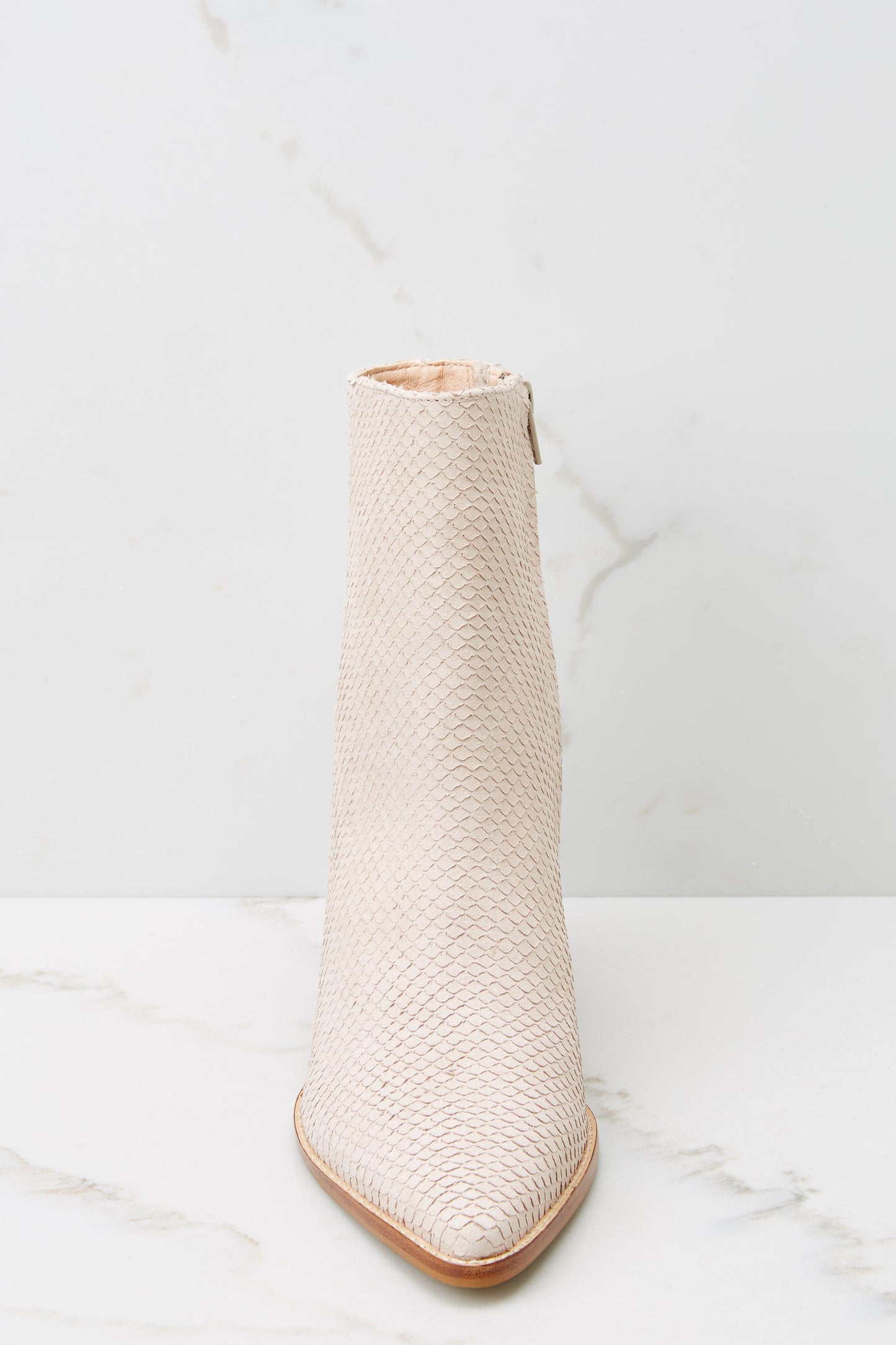 Caty Blush Snake Ankle Boots