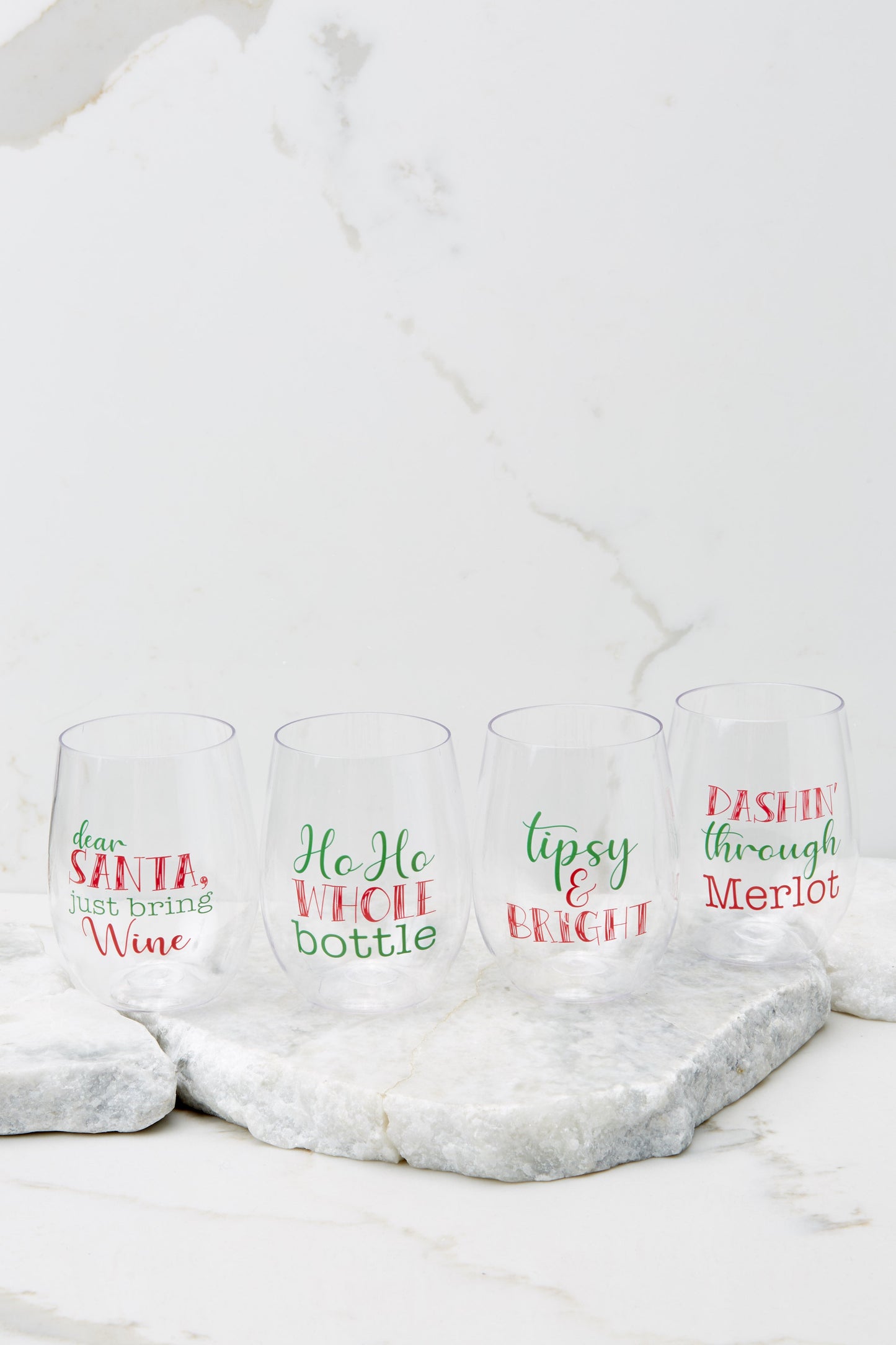 Tipsy And Bright To Go Wine Glasses