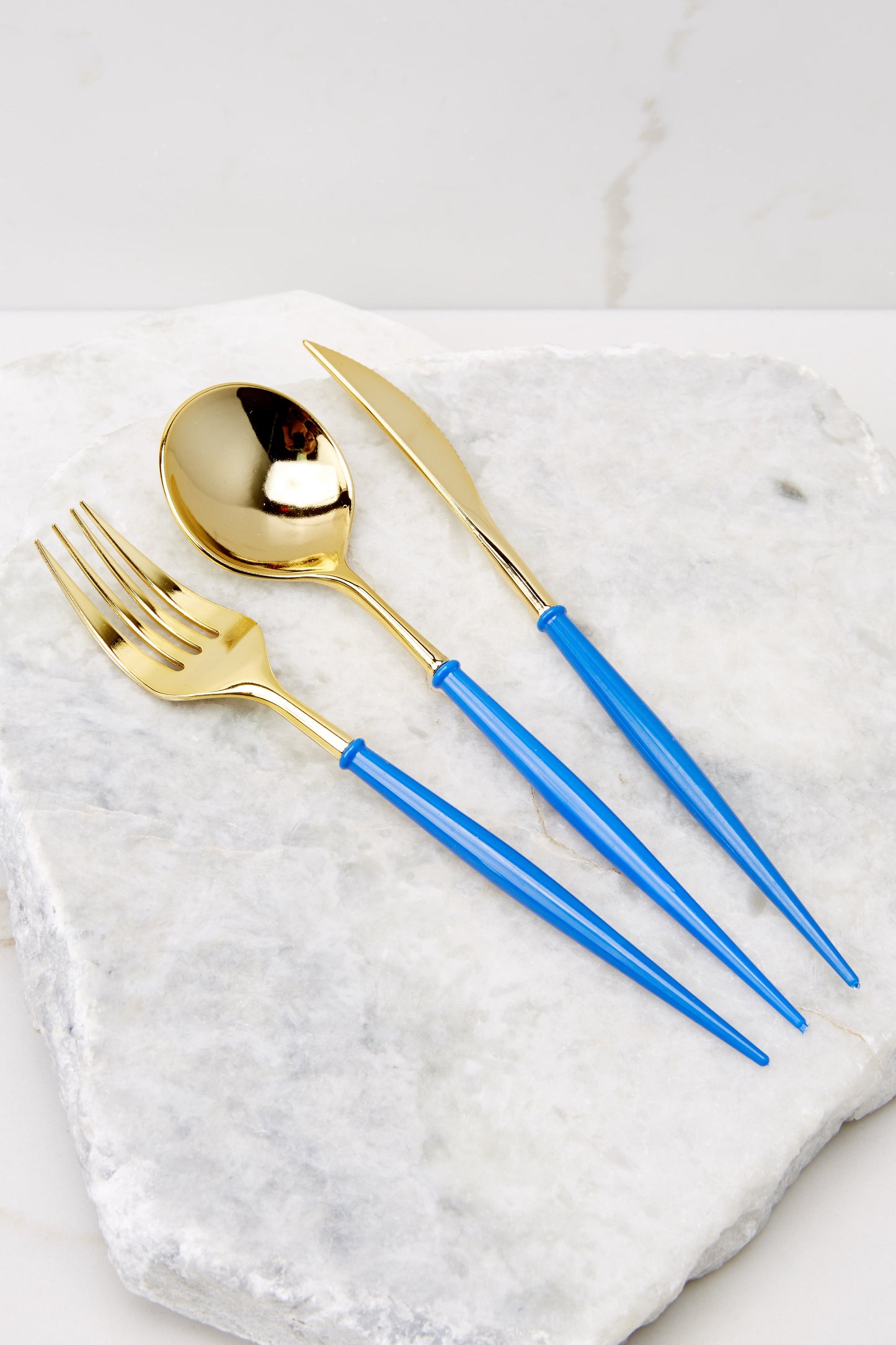 Bella China Blue And Gold Cutlery Set