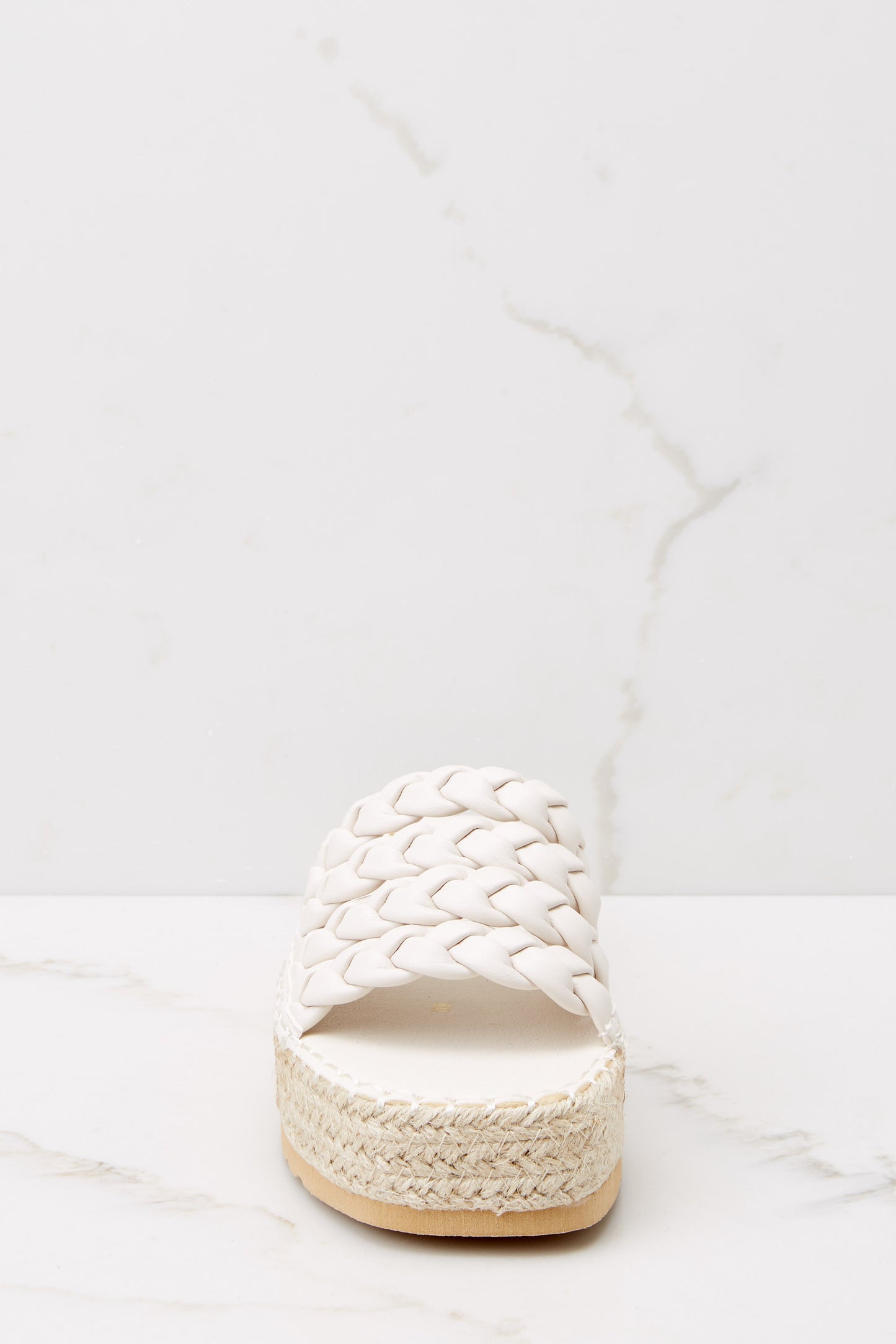 Pacific White Platform Sandal