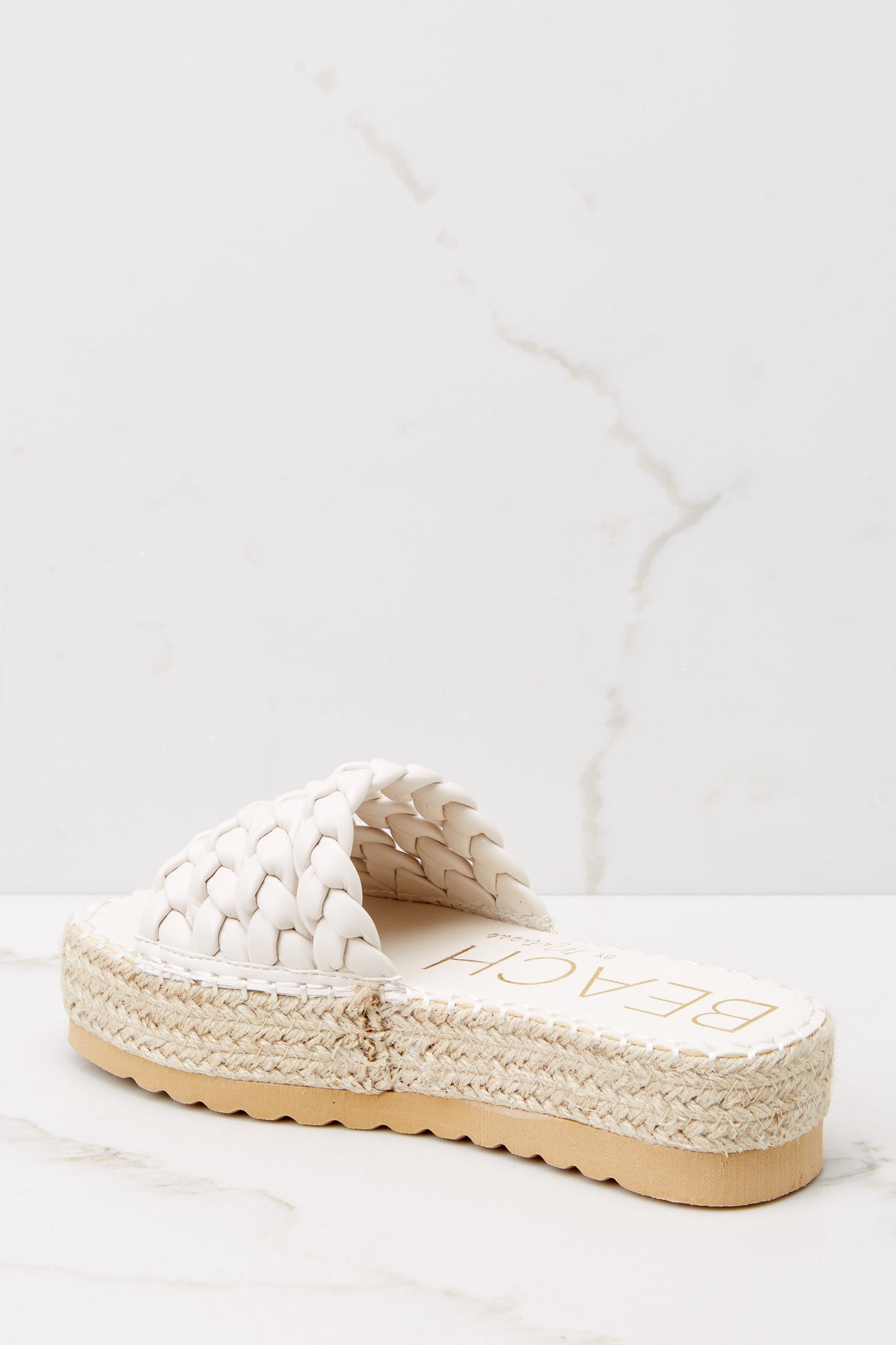 Pacific White Platform Sandal
