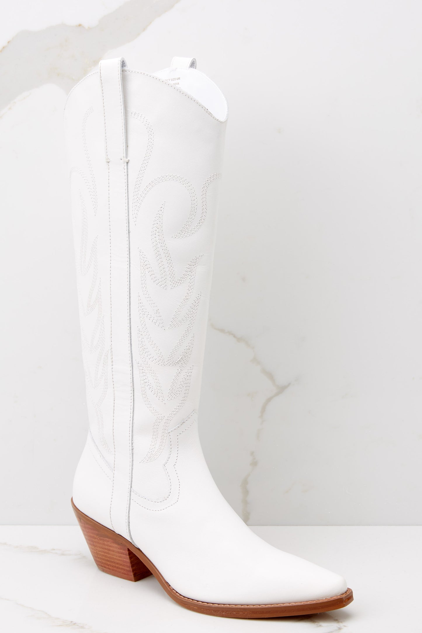 Agency Western White Boot