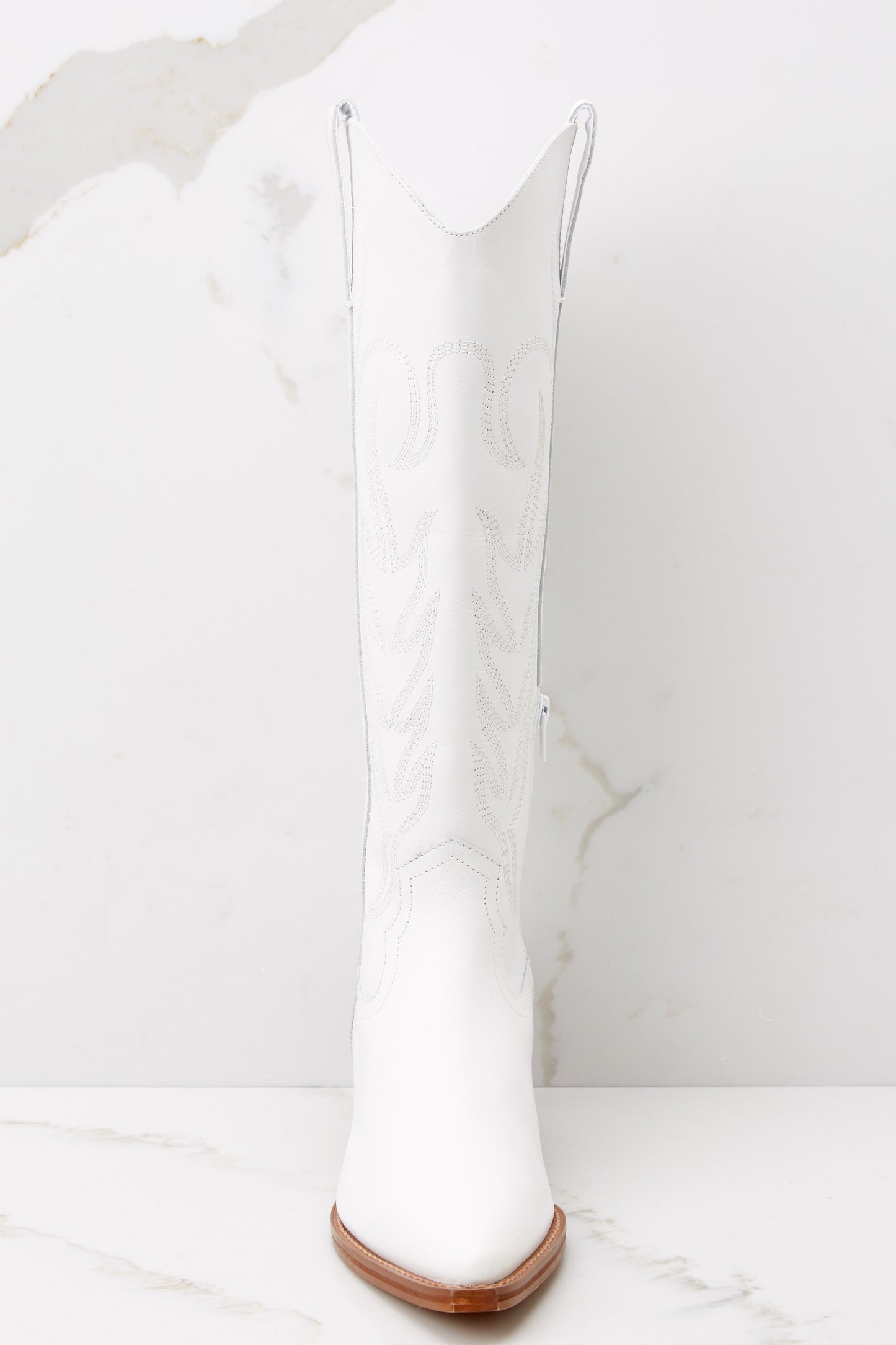 Agency Western White Boot
