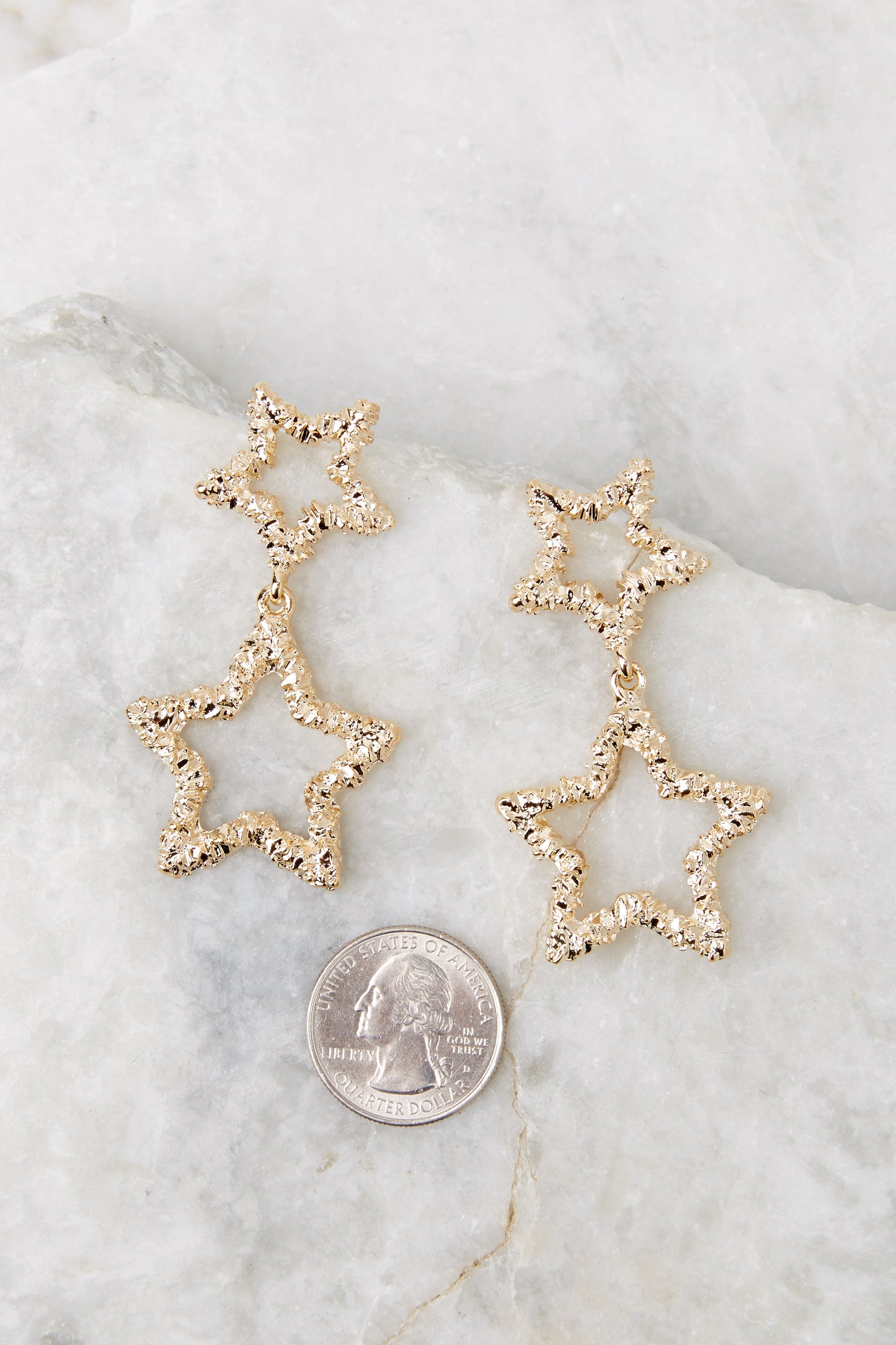 Only Star Gold Earrings