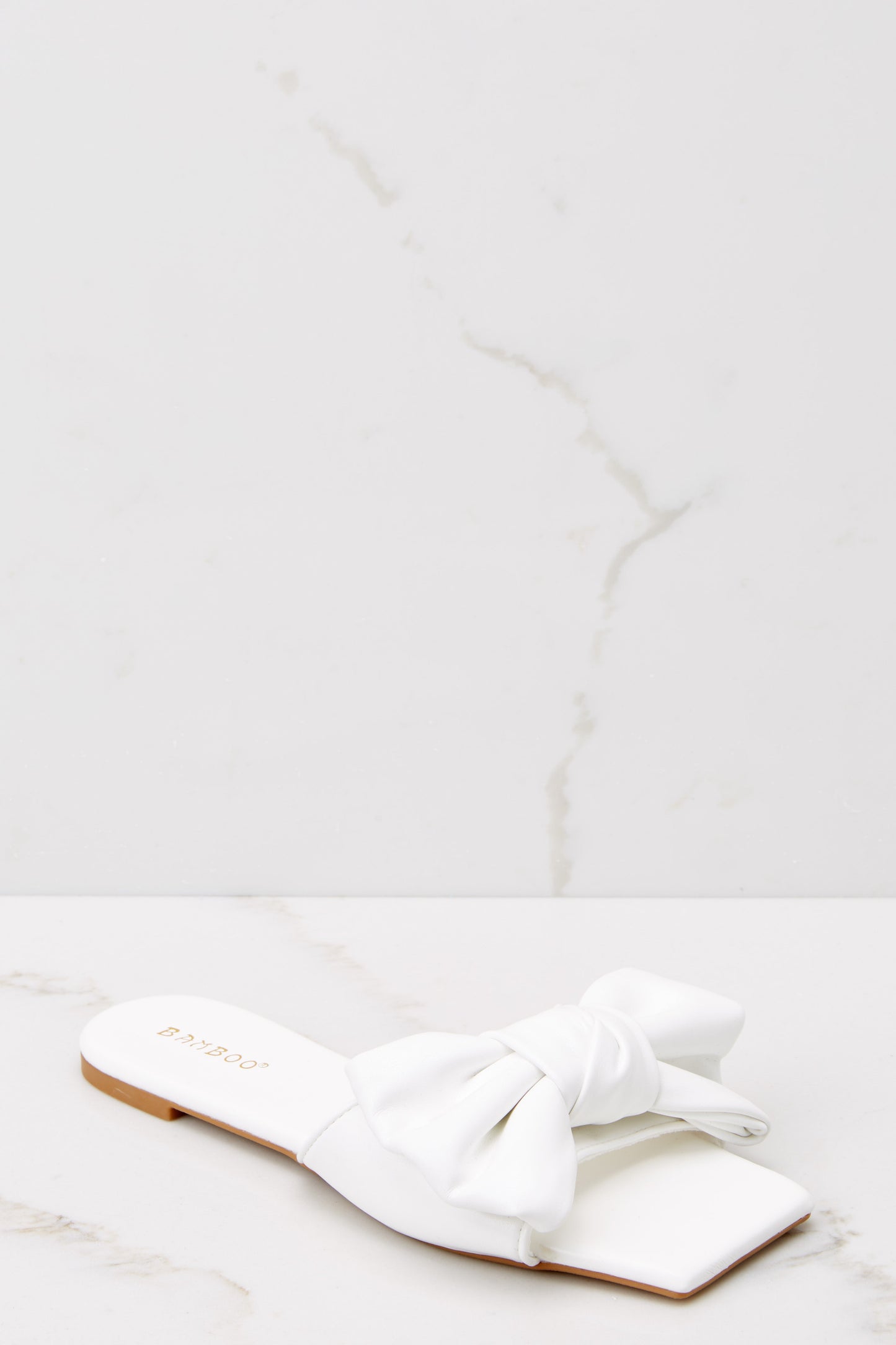 Cupid's Bow White Sandals