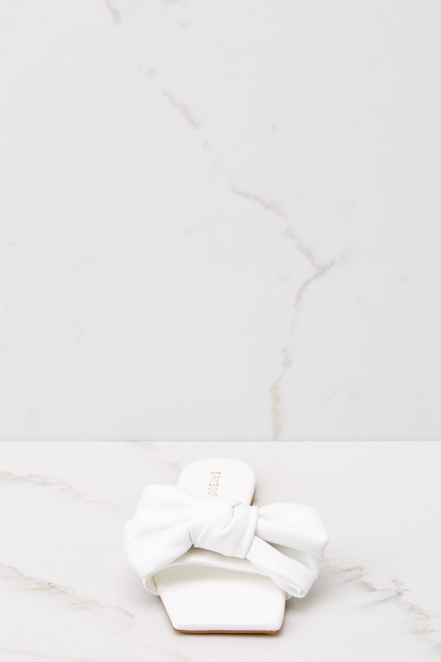 Cupid's Bow White Sandals