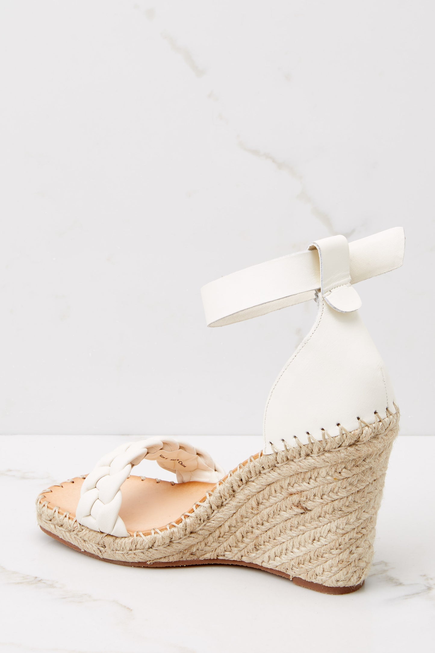 Nilton White Leather Heels